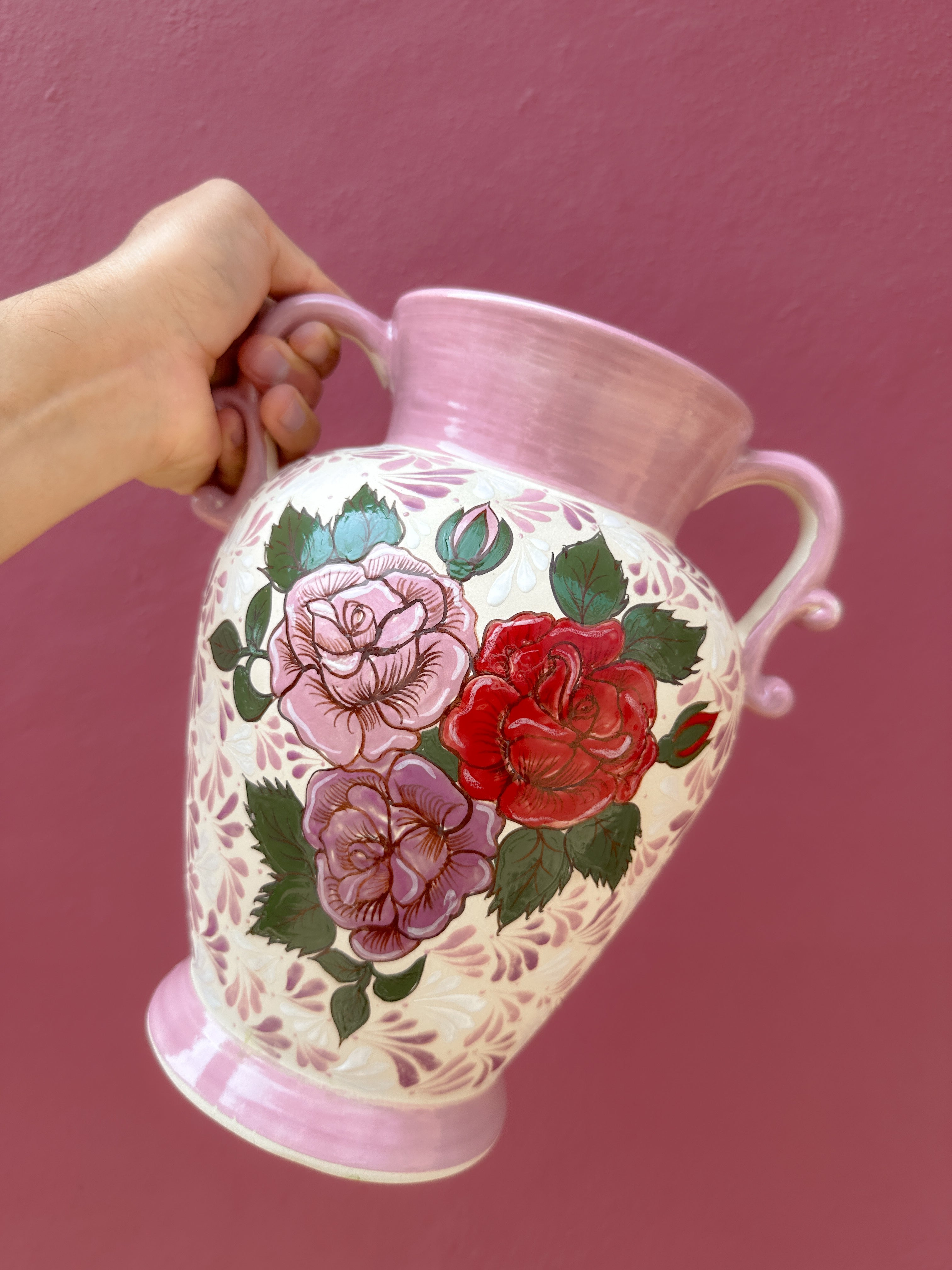 PRE-ORDER Roses Flower Vase  (SHIPS IN APPROX. 6-12 WEEKS)