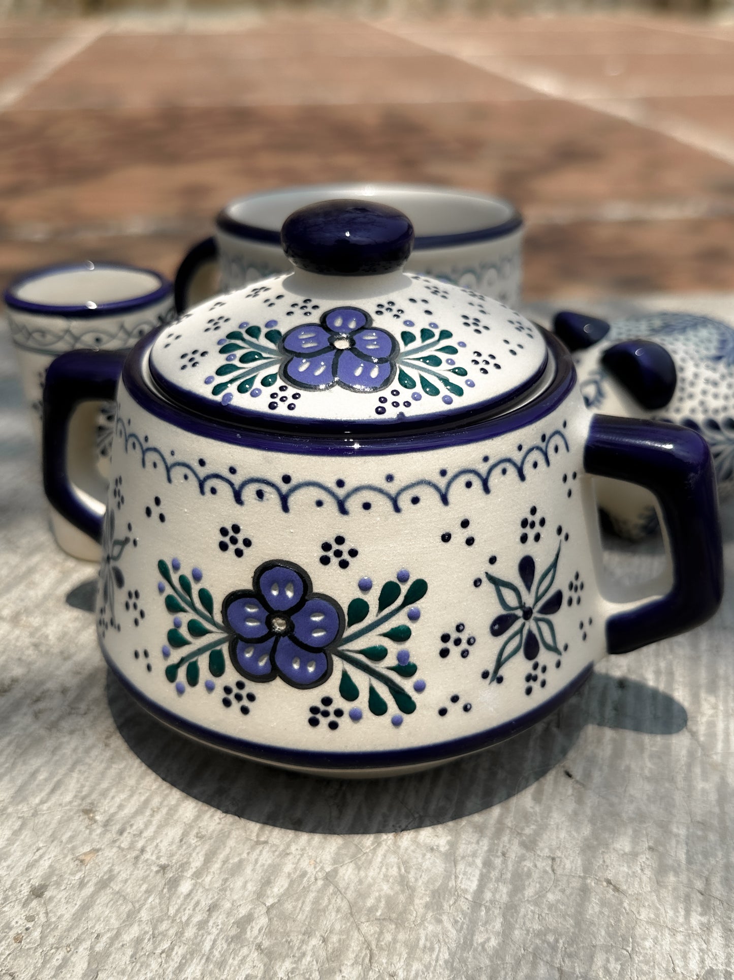 PRE-ORDER Blue Sugar bowl (SHIPS IN APPROX. 6- 12 WEEKS)