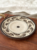 PRE-ORDER Raíces Brown Dessert Plate (SHIPS IN APPROX. 6-12 WEEKS)