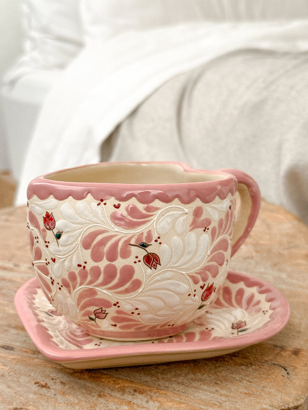 Juego de taza y plato Tulipán en preventa (Envío en aproximadamente 6 a 12 semanas)