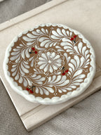 Plato de postre de cereza marrón en preventa (se envía en aproximadamente 6 a 12 semanas)