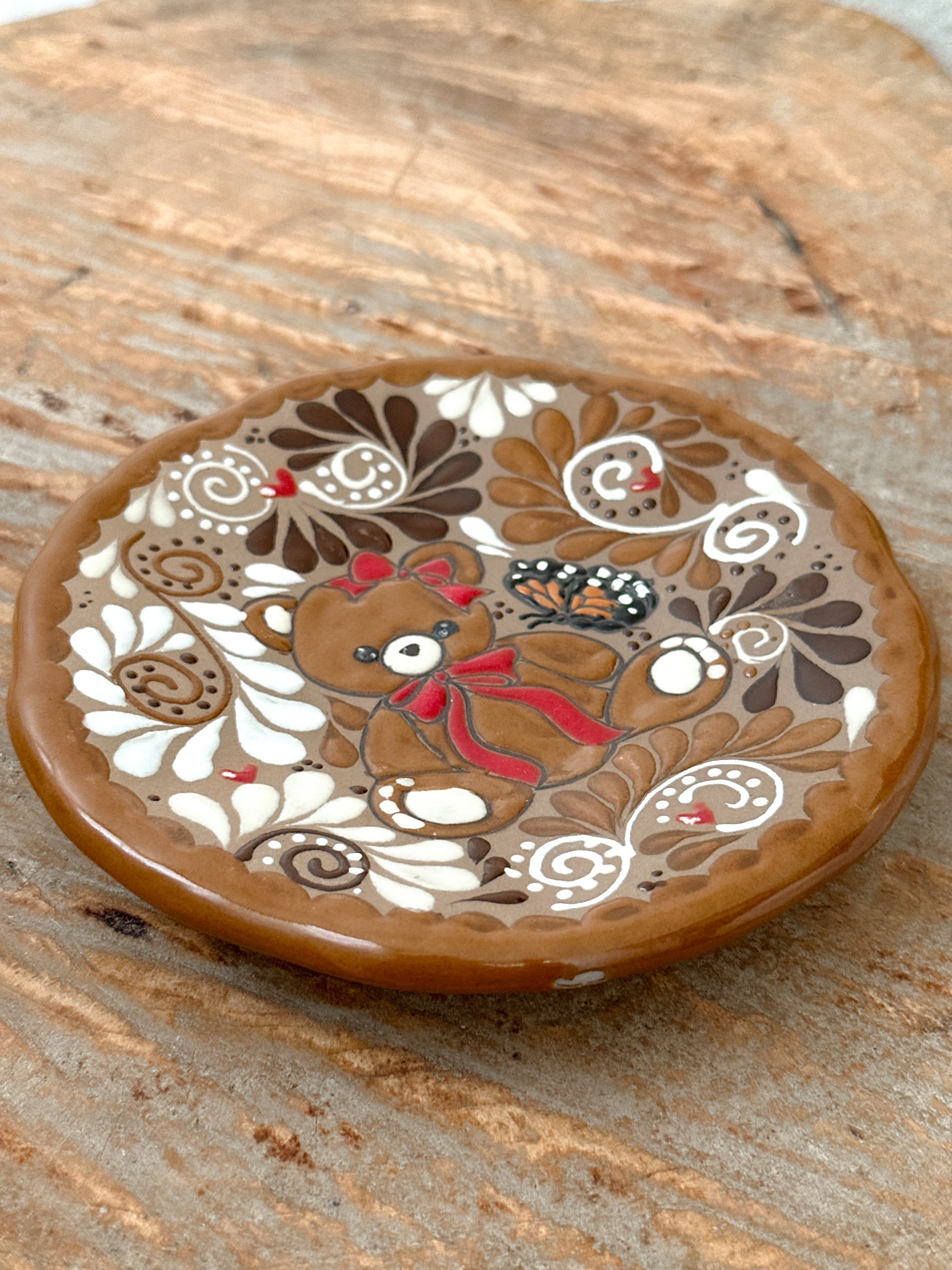 PRE-ORDER Teddy Bear Dessert Plate (SHIPS IN APPROX. 6-12 WEEKS)