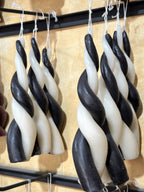 Vela espiral de cera de abejas Domino