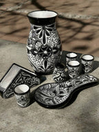 PRE-ORDER Black Talavera "Mi Casita" Set (SHIPS IN APPROX. 6-12 WEEKS)