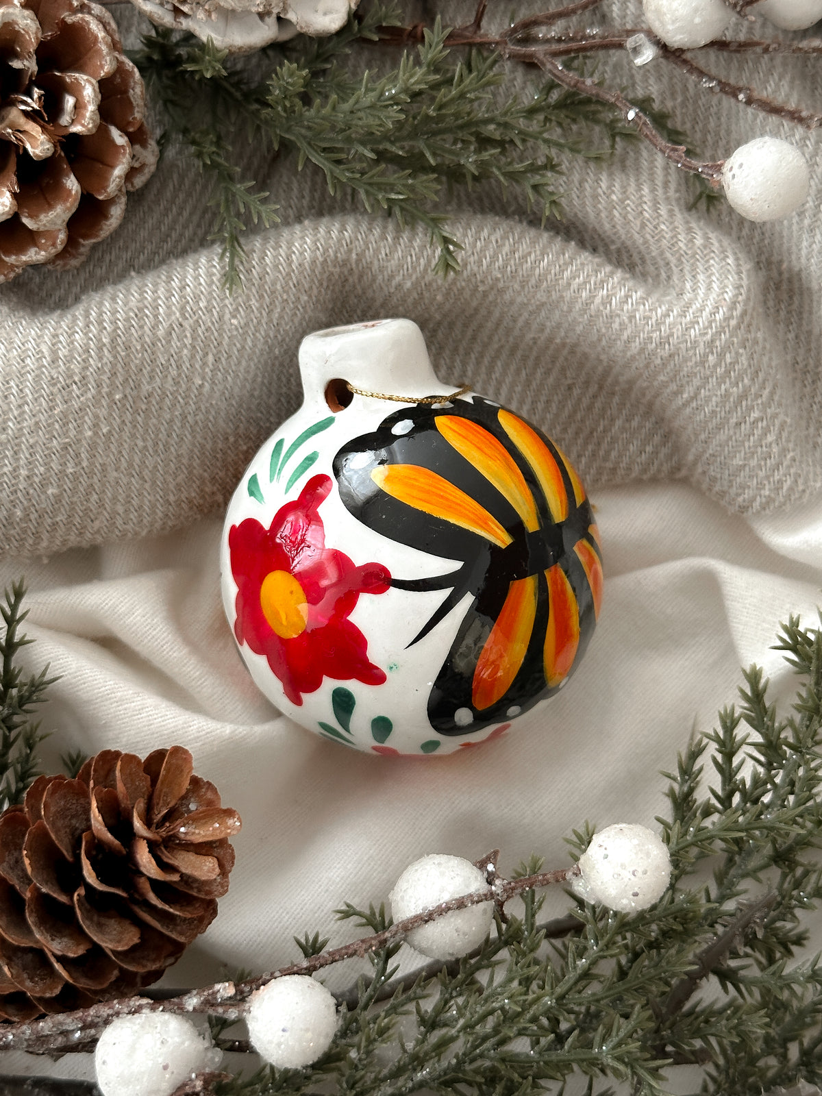 PRE-ORDER "Mariposas" Christmas Ornament (SHIPS IN APPROX. 6-12 WEEKS)