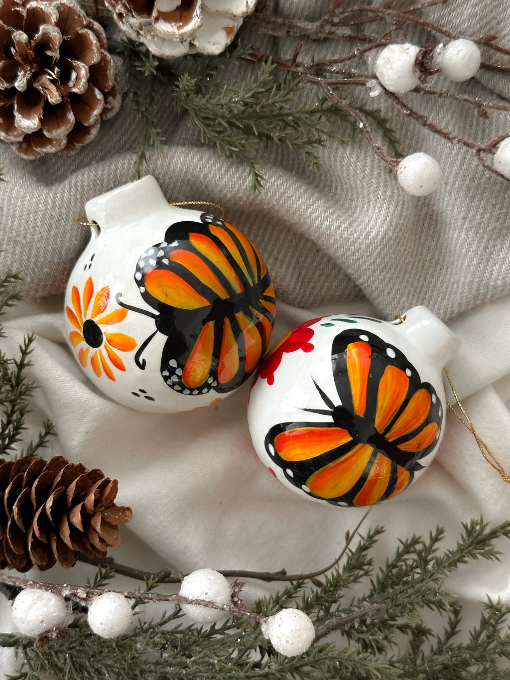 PRE-ORDER "Mariposas" Christmas Ornament (SHIPS IN APPROX. 6-12 WEEKS)