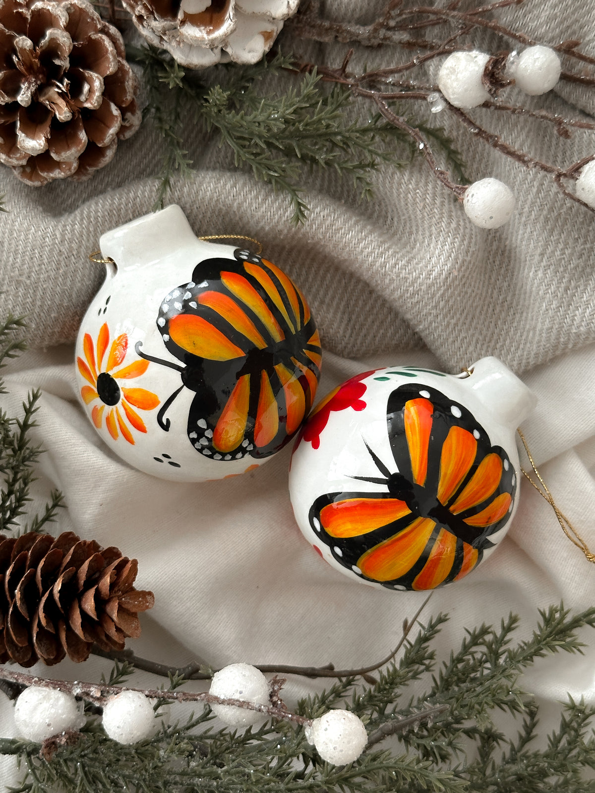 PRE-ORDER "Mariposas" Christmas Ornament (SHIPS IN APPROX. 6-12 WEEKS)