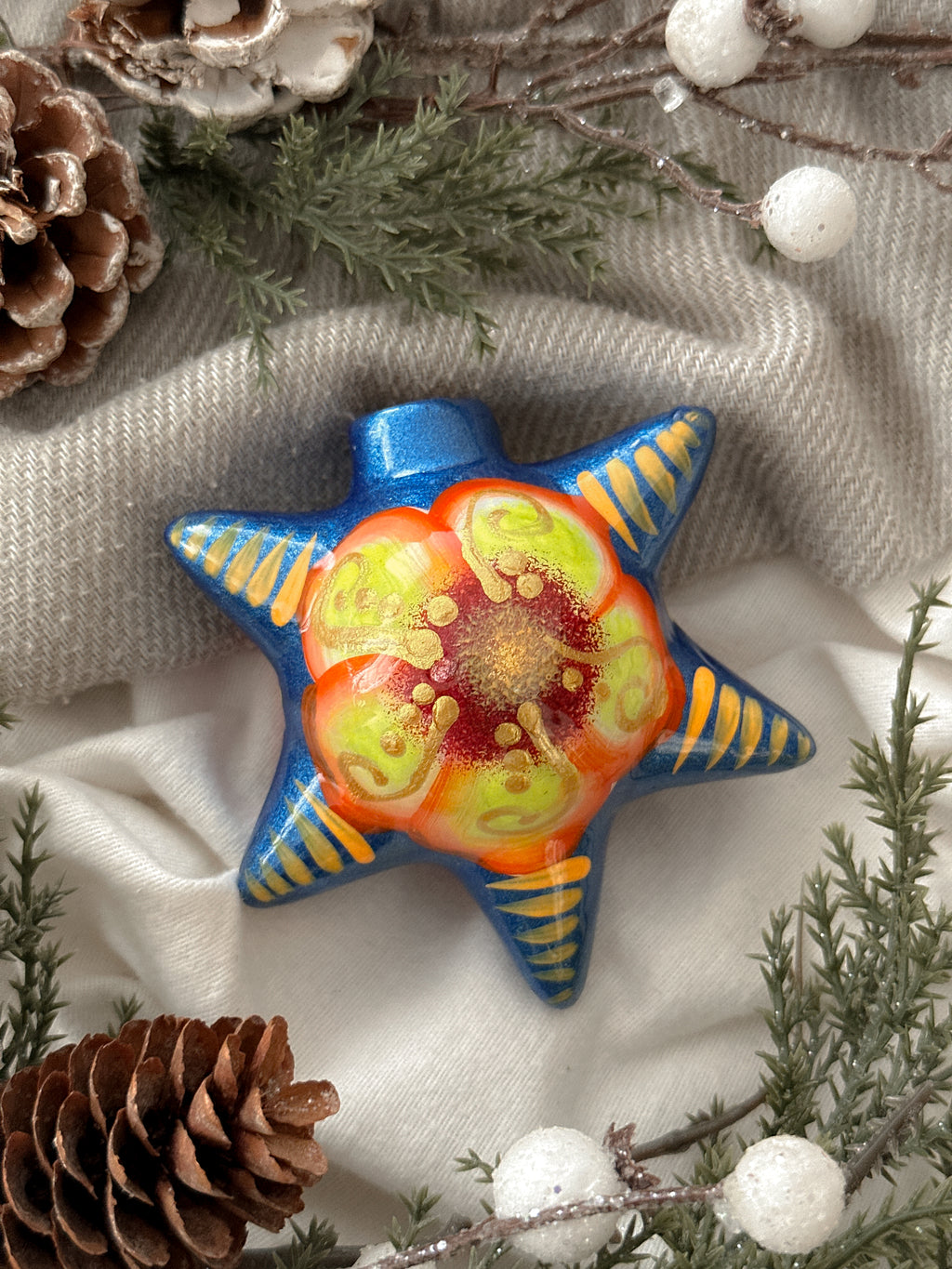PRE-ORDER "Estrellas" Christmas Ornament (SHIPS IN APPROX. 6-12 WEEKS)