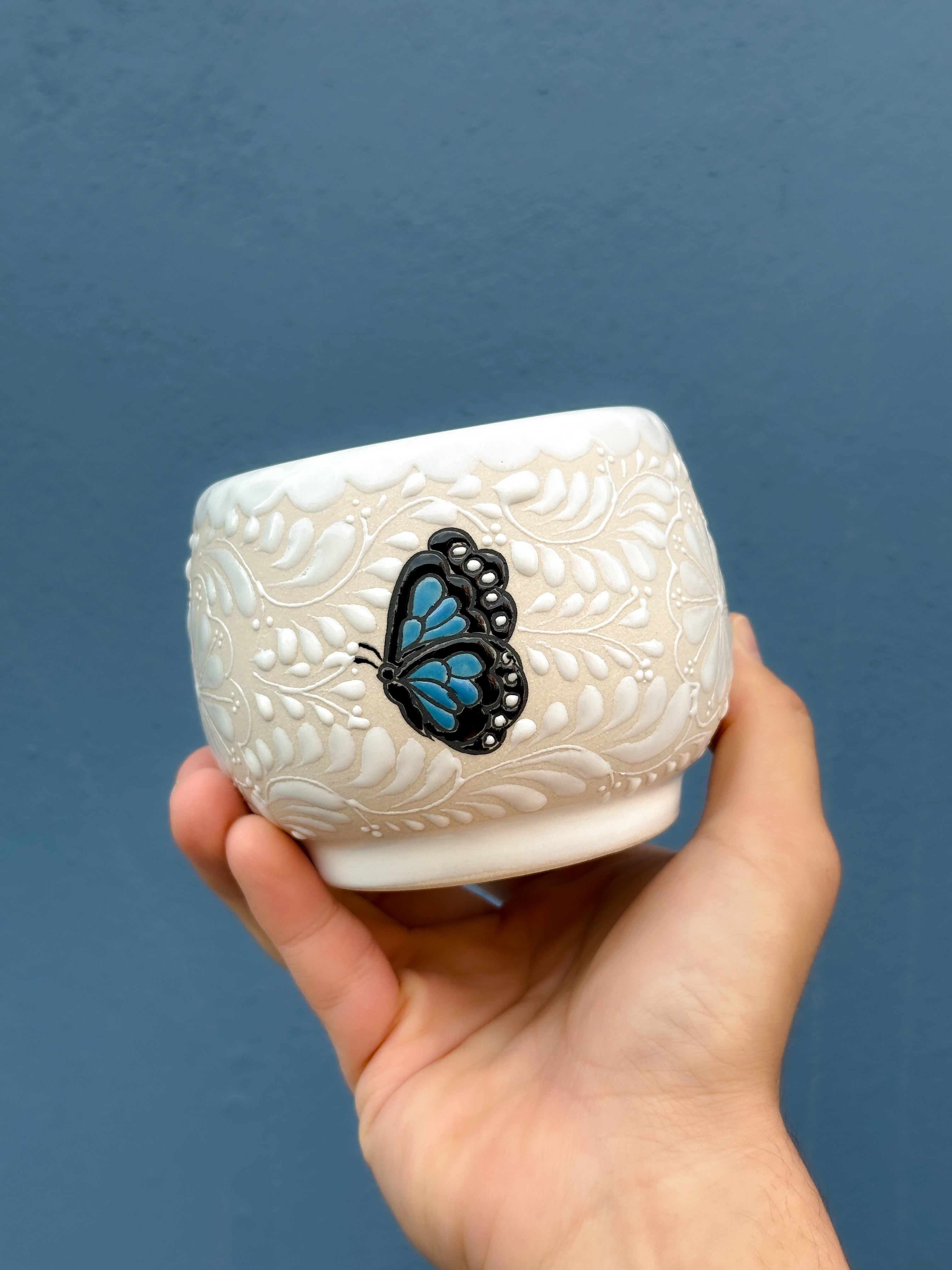 PRE-ORDER Blue Butterflies Mug (SHIPS IN APPROX. 6-12 WEEKS)