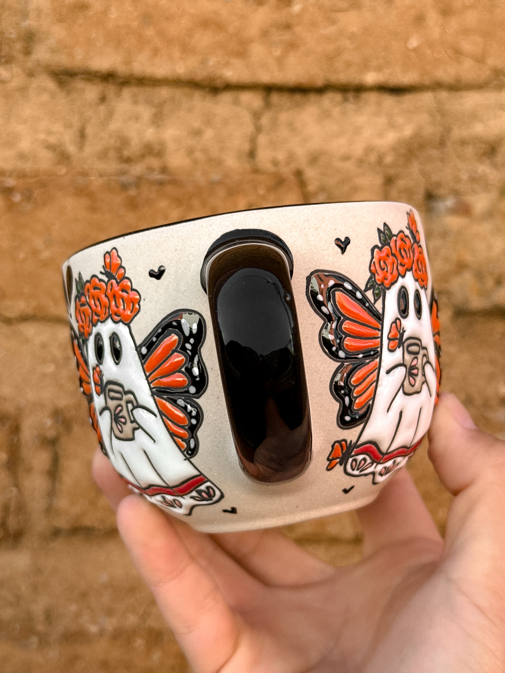 PRE-ORDER Butterfly Ghost Mug And Plate Set (SHIPS IN APPROX. 6-12 WEEKS)