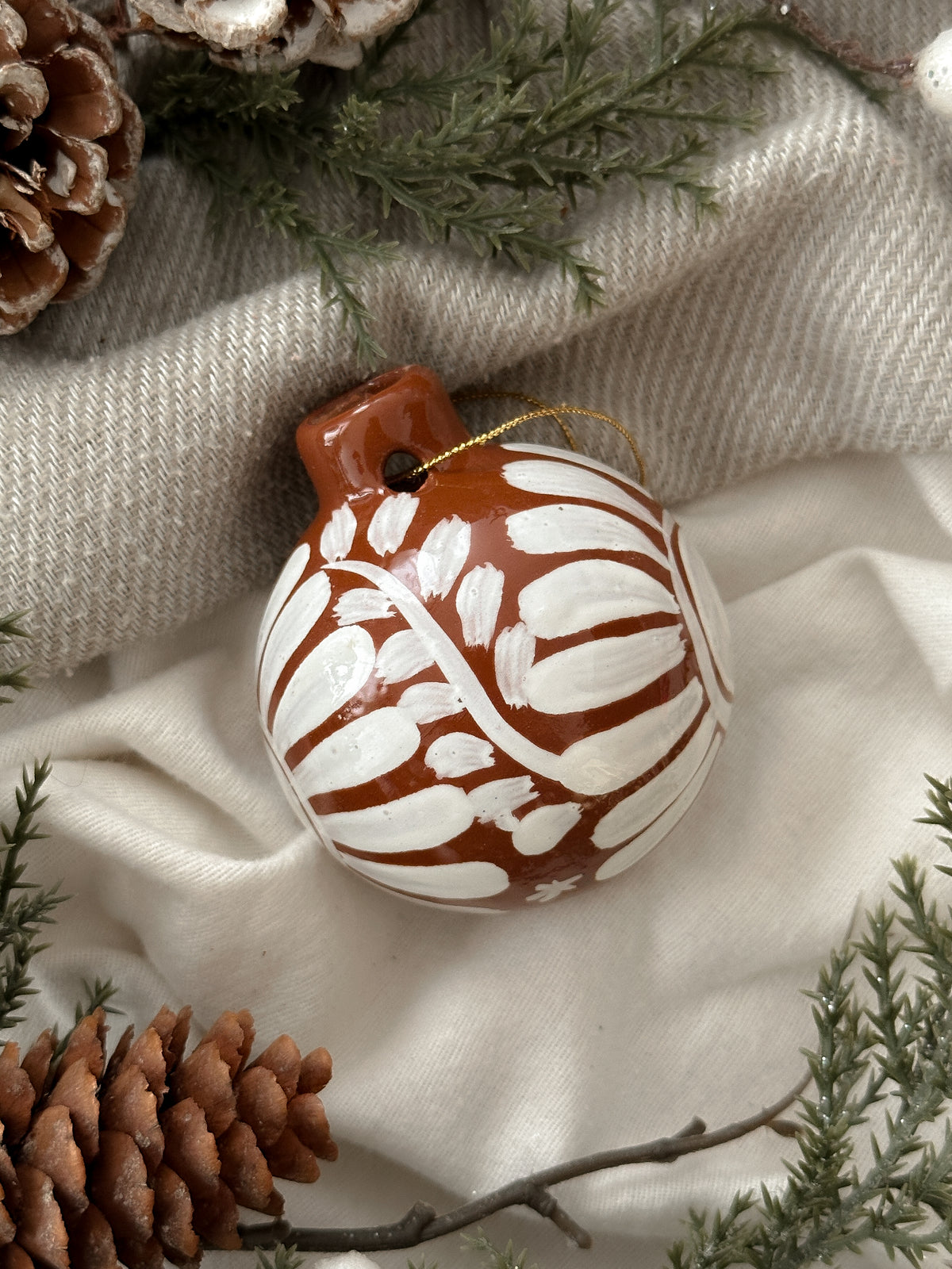 PRE-ORDER "Flowers" Christmas Ornament (SHIPS IN APPROX. 6-12 WEEKS)