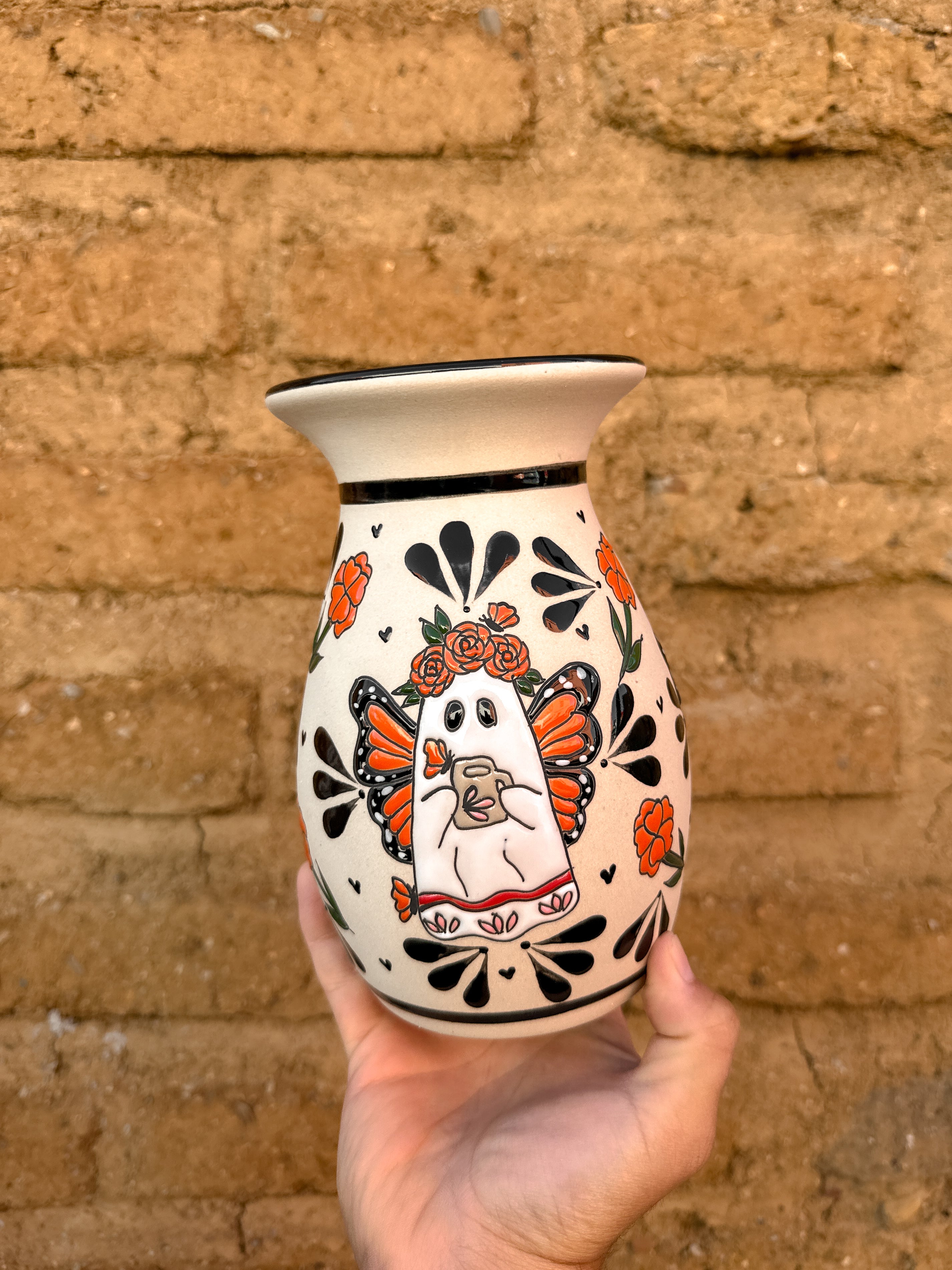 PRE-ORDER Butterfly Ghost Flower Vase (SHIPS IN APPROX. 6-12 WEEKS)