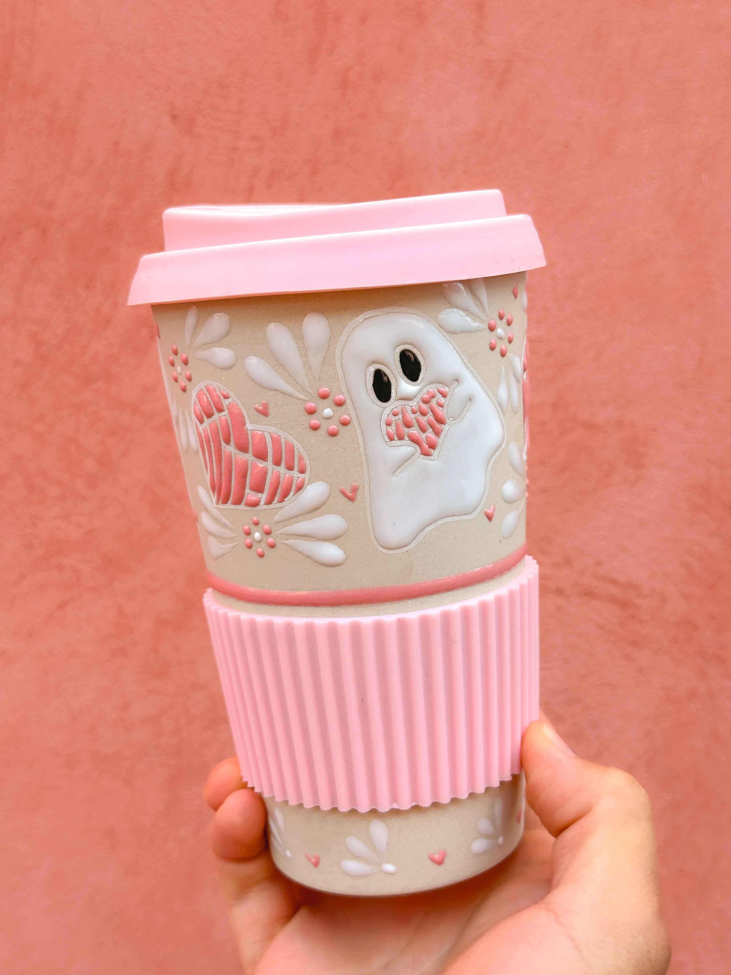 PRE-ORDER Ghosts and Conchas Travel Mug (SHIPS IN APPROX. 6-12 WEEKS)