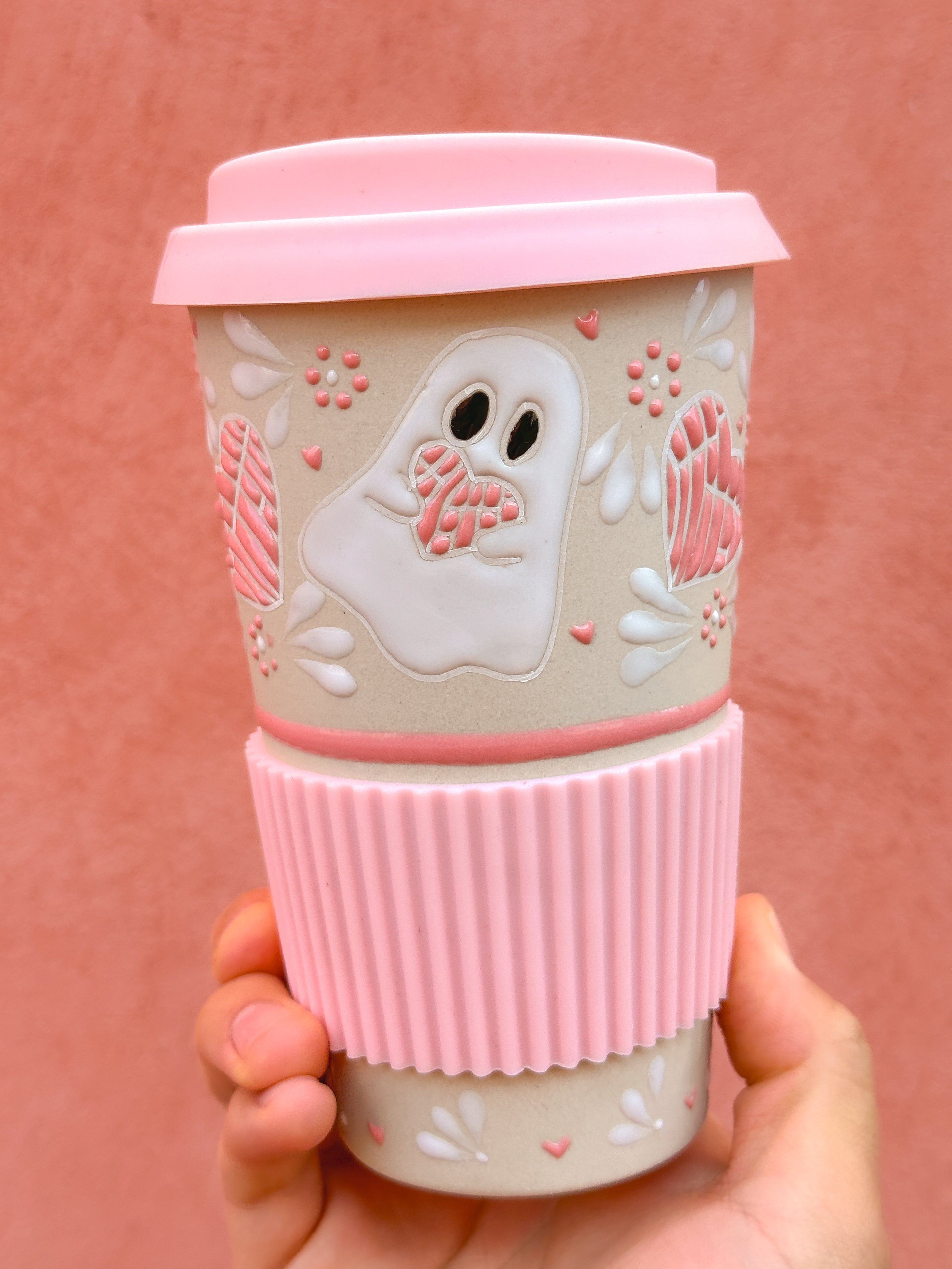 PRE-ORDER Ghosts and Conchas Travel Mug (SHIPS IN APPROX. 6-12 WEEKS)