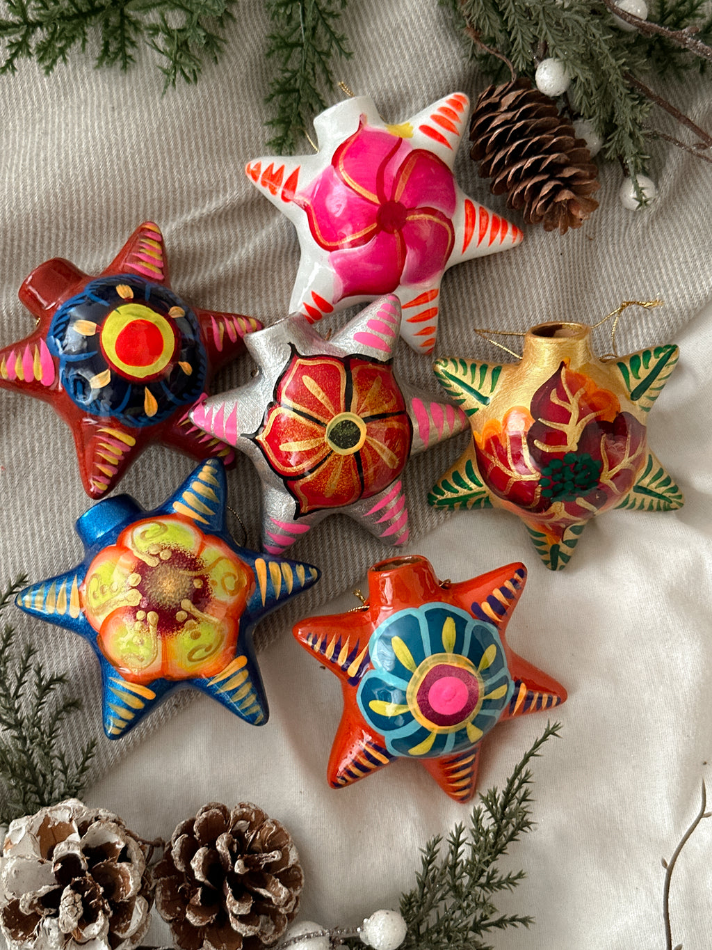 PRE-ORDER "Estrellas" Christmas Ornament (SHIPS IN APPROX. 6-12 WEEKS)