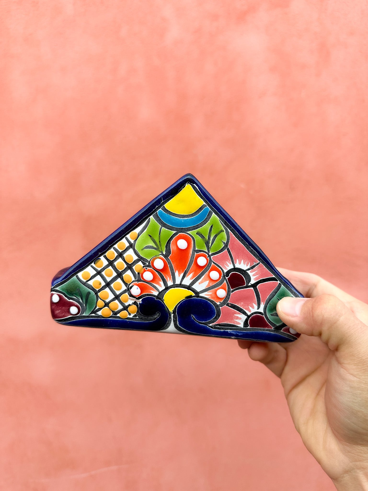 PRE-ORDER Colorful Talavera Napkin Holder (SHIPS IN APPROX. 6-12 WEEKS)