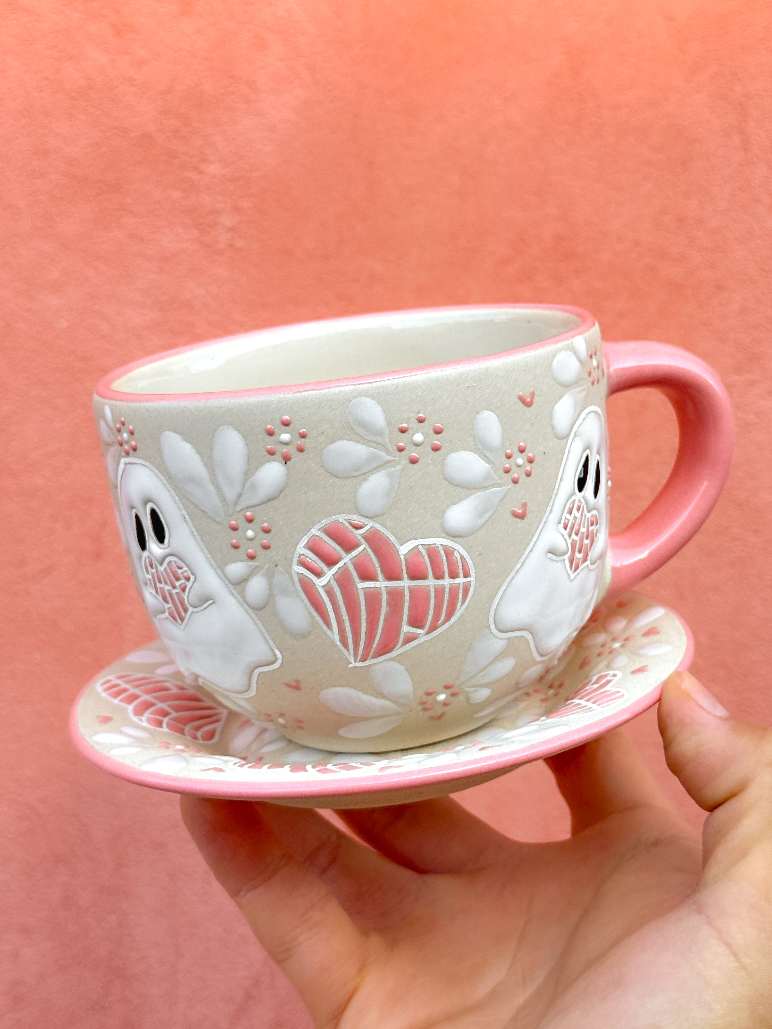 PRE-ORDER Ghosts and Conchas Mug And Plate Set (SHIPS IN APPROX. 6-12 WEEKS)