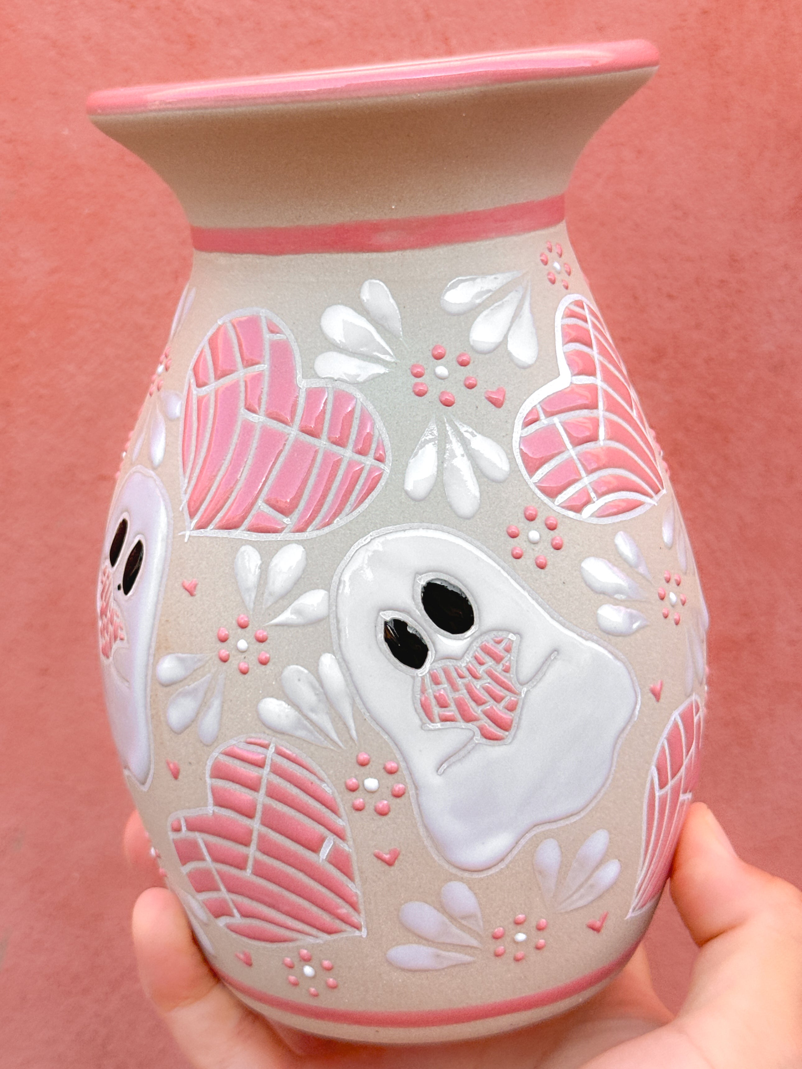 PRE-ORDER Ghosts and Conchas Flower Vase (SHIPS IN APPROX. 6-12 WEEKS)