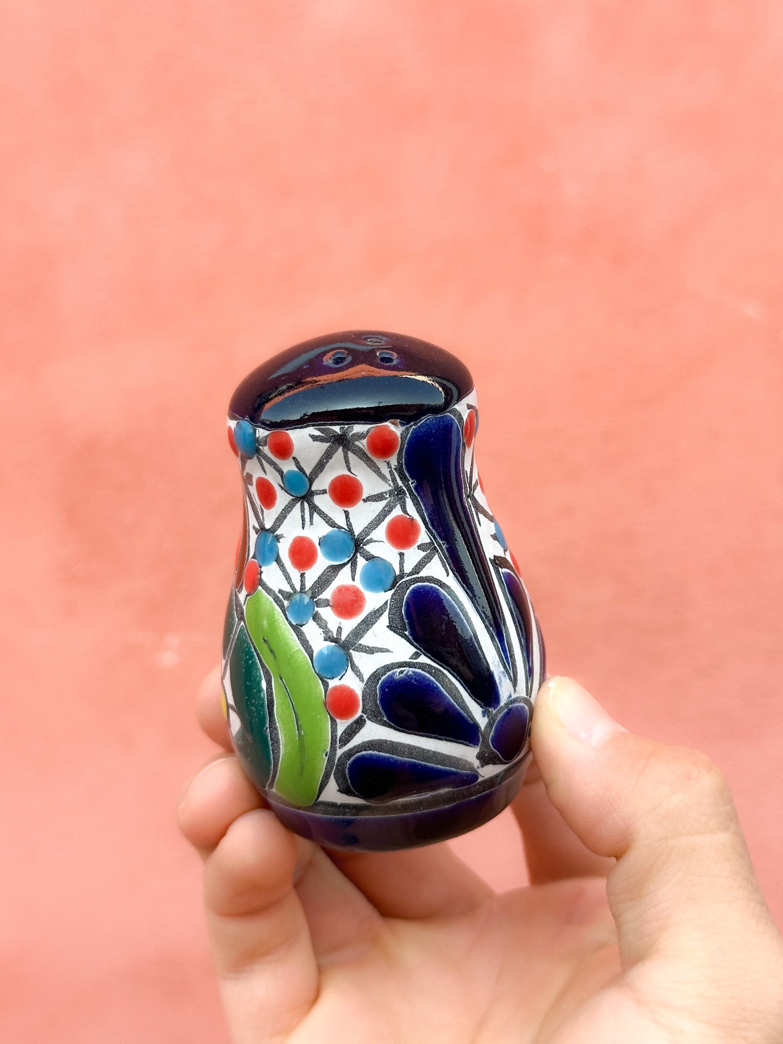 PRE-ORDER Colorful Talavera Salt Shaker (SHIPS IN APPROX. 6-12 WEEKS)