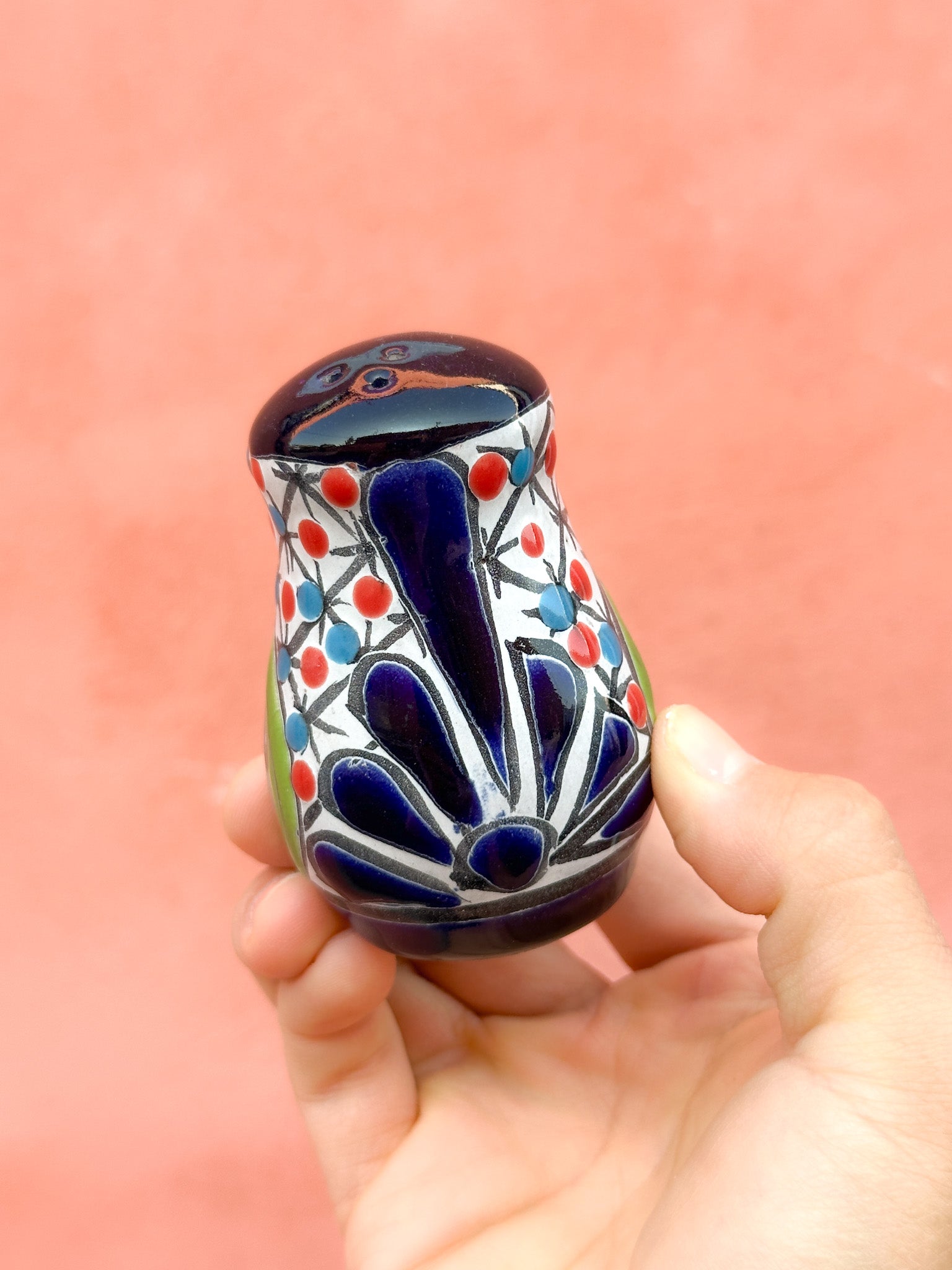 PRE-ORDER Colorful Talavera Salt Shaker (SHIPS IN APPROX. 6-12 WEEKS)