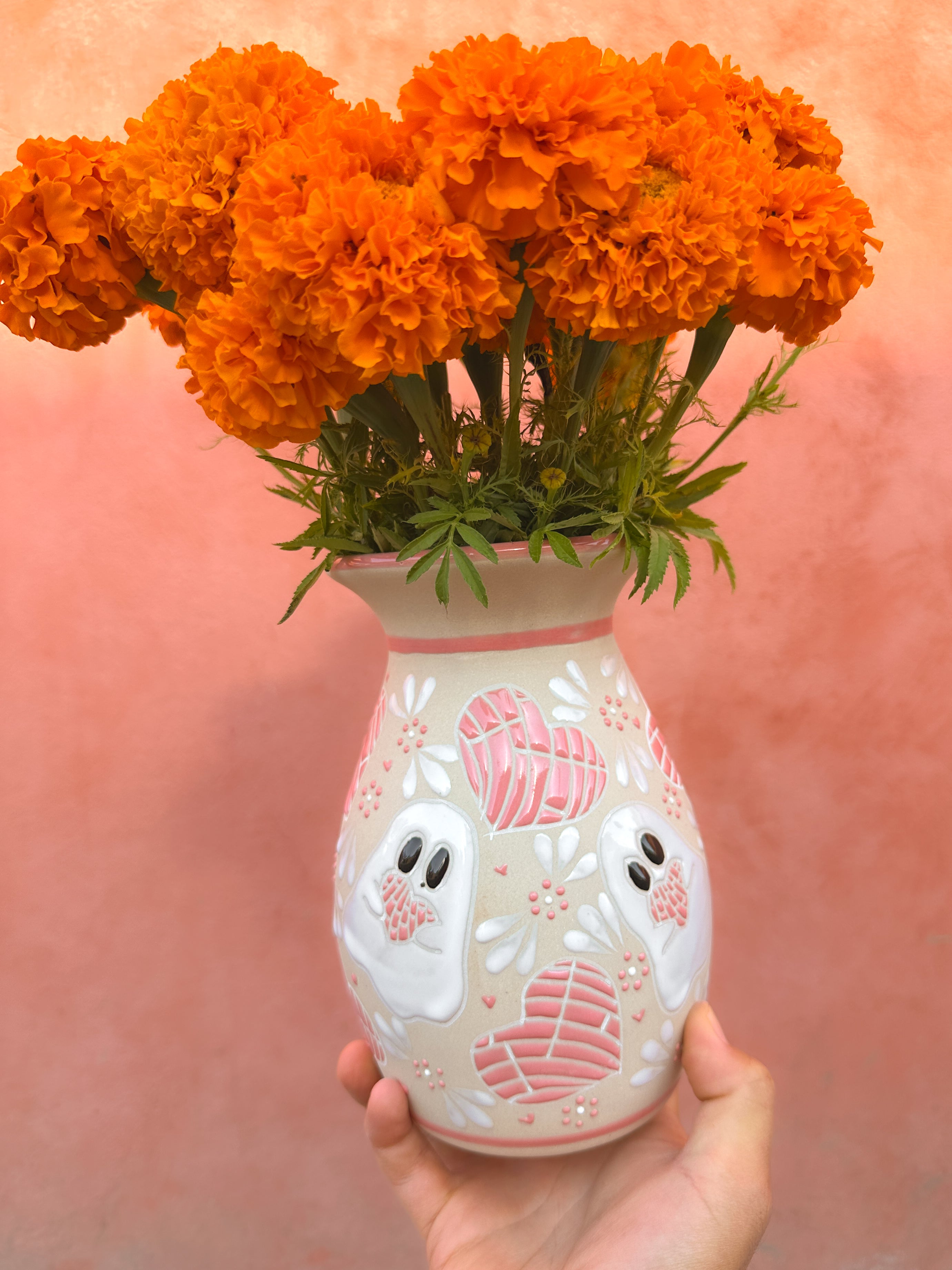 PRE-ORDER Ghosts and Conchas Flower Vase (SHIPS IN APPROX. 6-12 WEEKS)