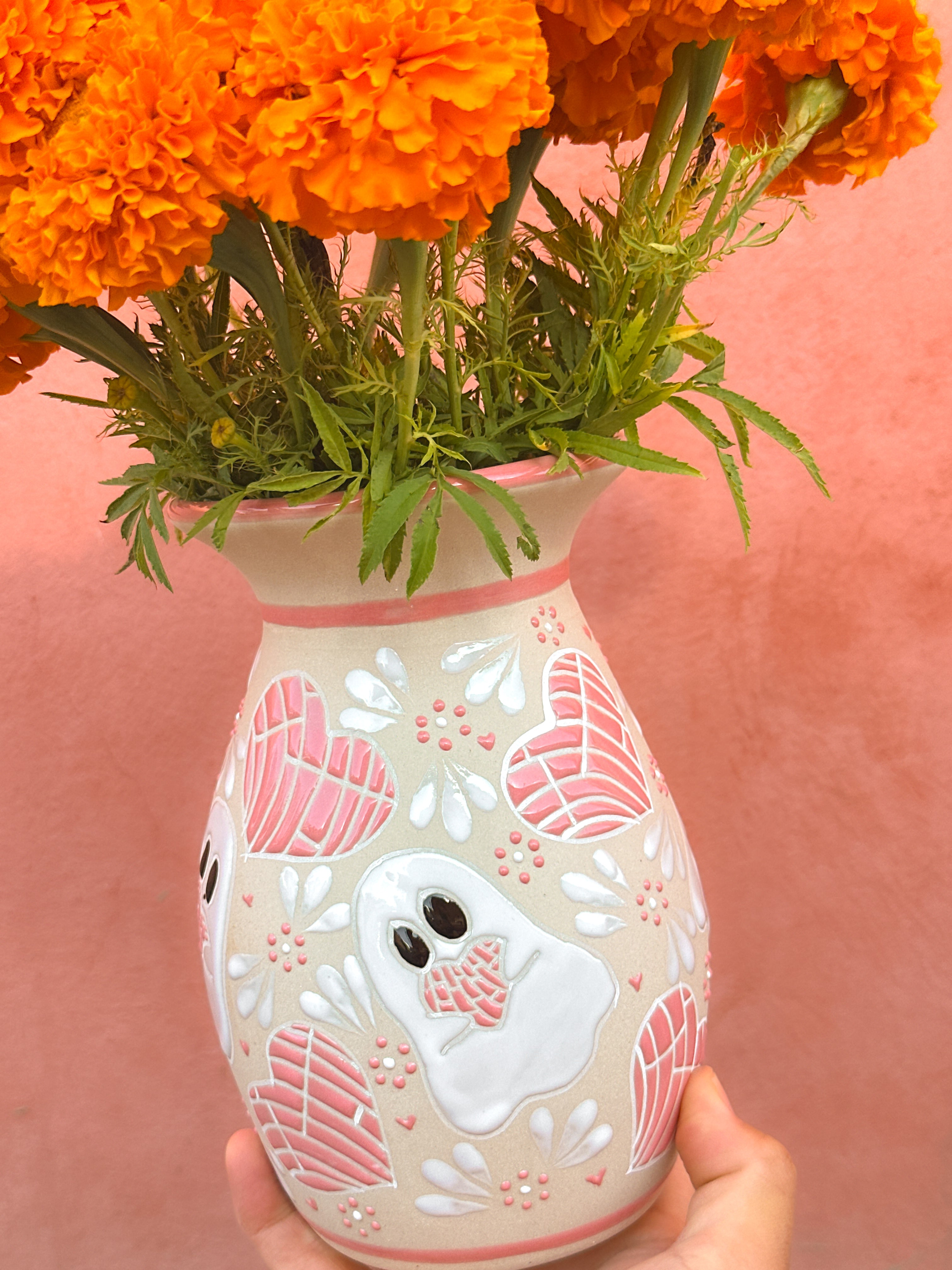 PRE-ORDER Ghosts and Conchas Flower Vase (SHIPS IN APPROX. 6-12 WEEKS)