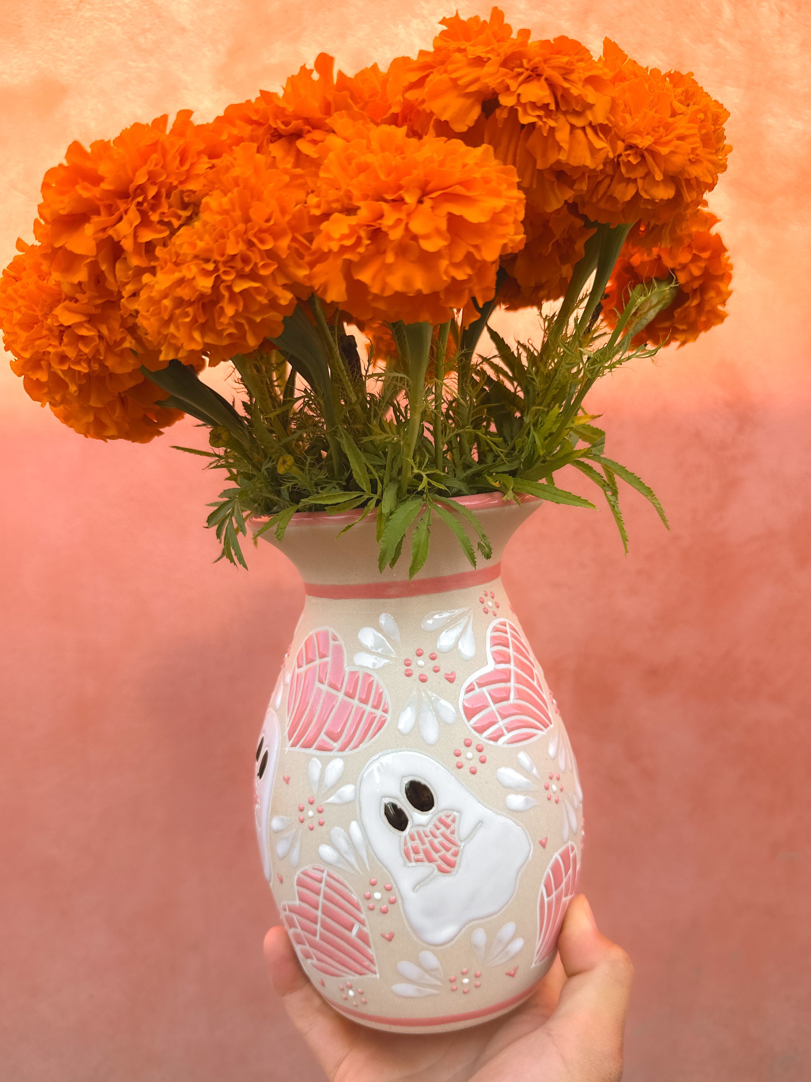 PRE-ORDER Ghosts and Conchas Flower Vase (SHIPS IN APPROX. 6-12 WEEKS)
