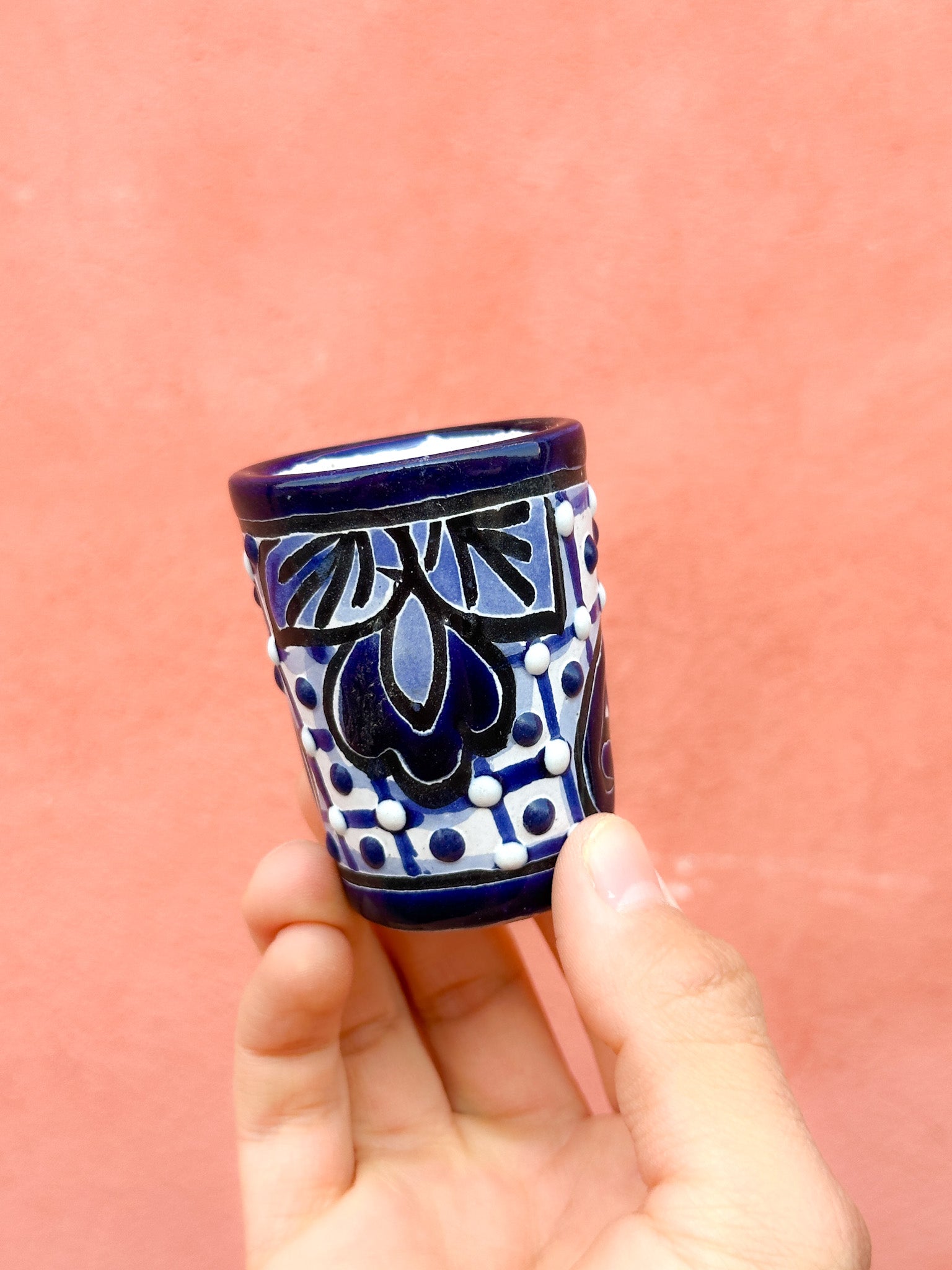 PRE-ORDER Colorful Talavera Shot Glass (SHIPS IN APPROX. 6-12 WEEKS)
