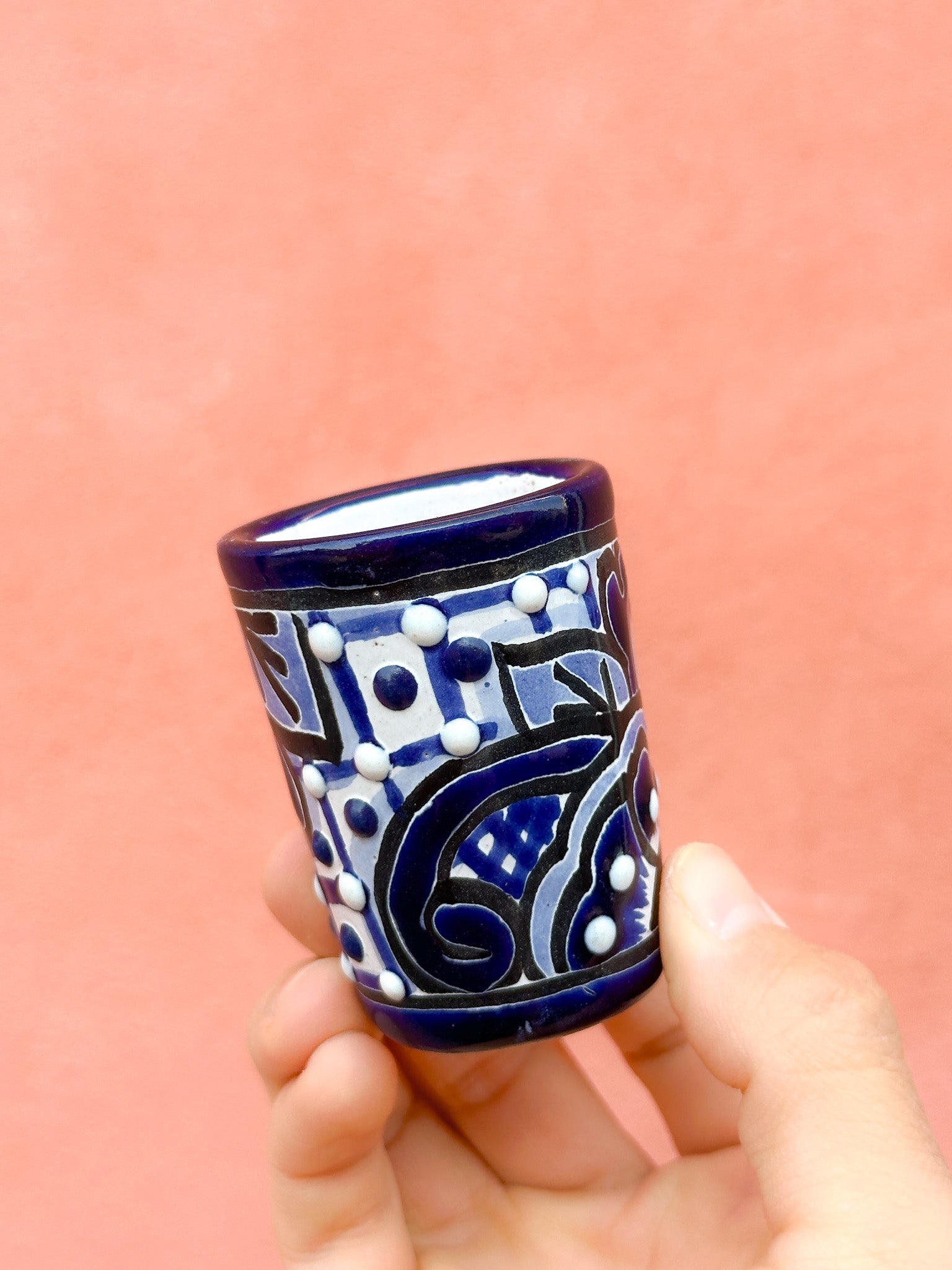 PRE-ORDER Colorful Talavera Shot Glass (SHIPS IN APPROX. 6-12 WEEKS)