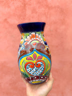 PRE-ORDER Colorful Talavera Flower Vase (SHIPS IN APPROX. 6-12 WEEKS)