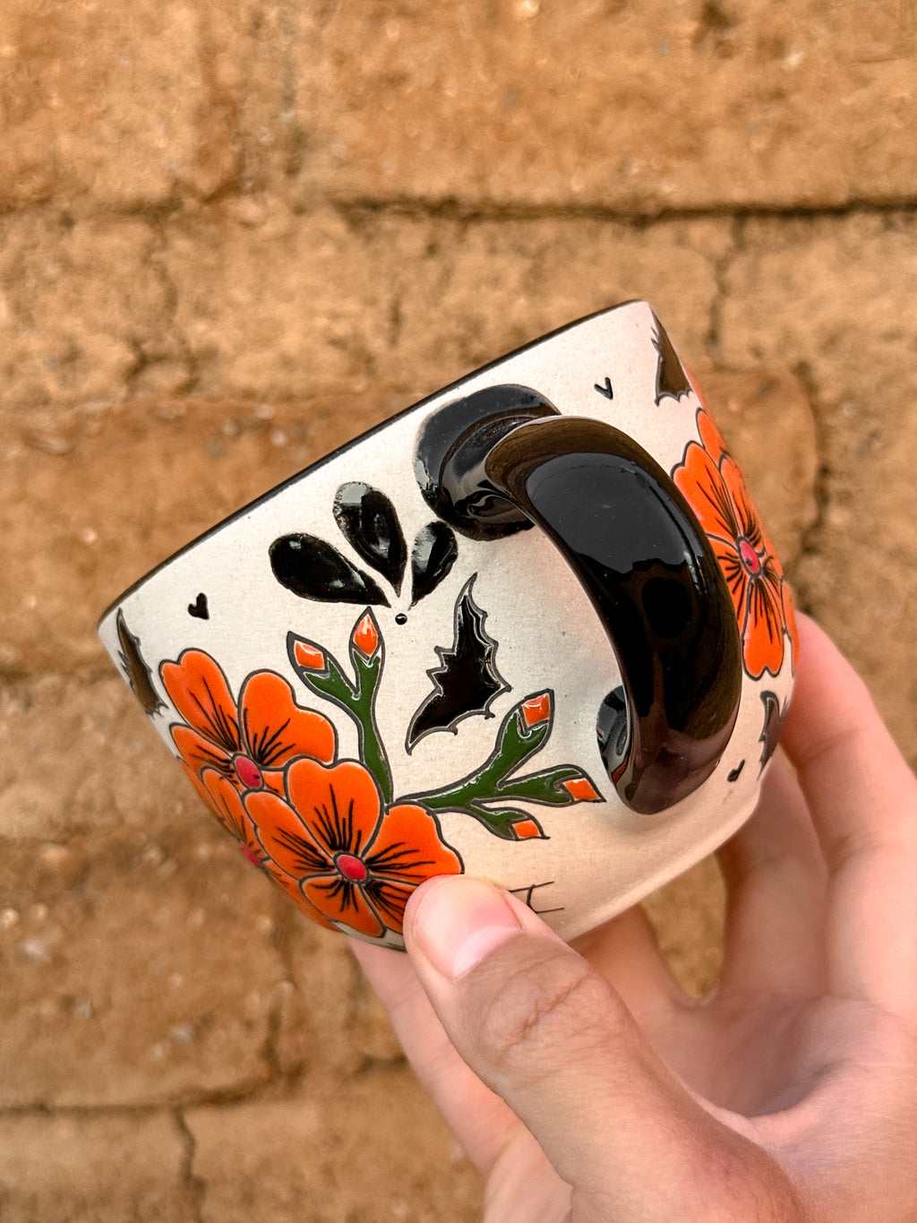 PRE-ORDER Bats and Flowers Mug And Plate Set (SHIPS IN APPROX. 6-12 WEEKS)