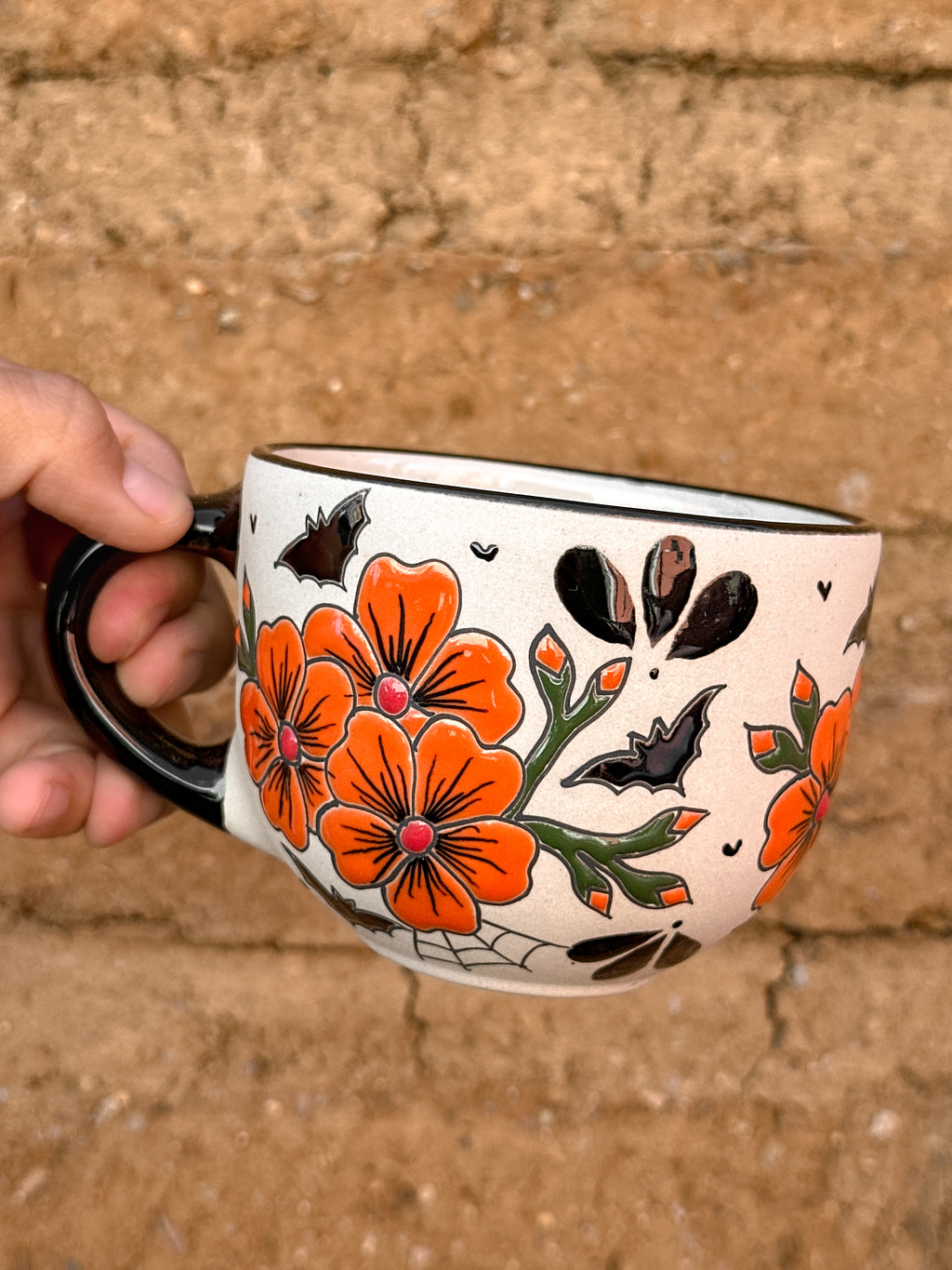 PRE-ORDER Bats and Flowers Mug And Plate Set (SHIPS IN APPROX. 6-12 WEEKS)