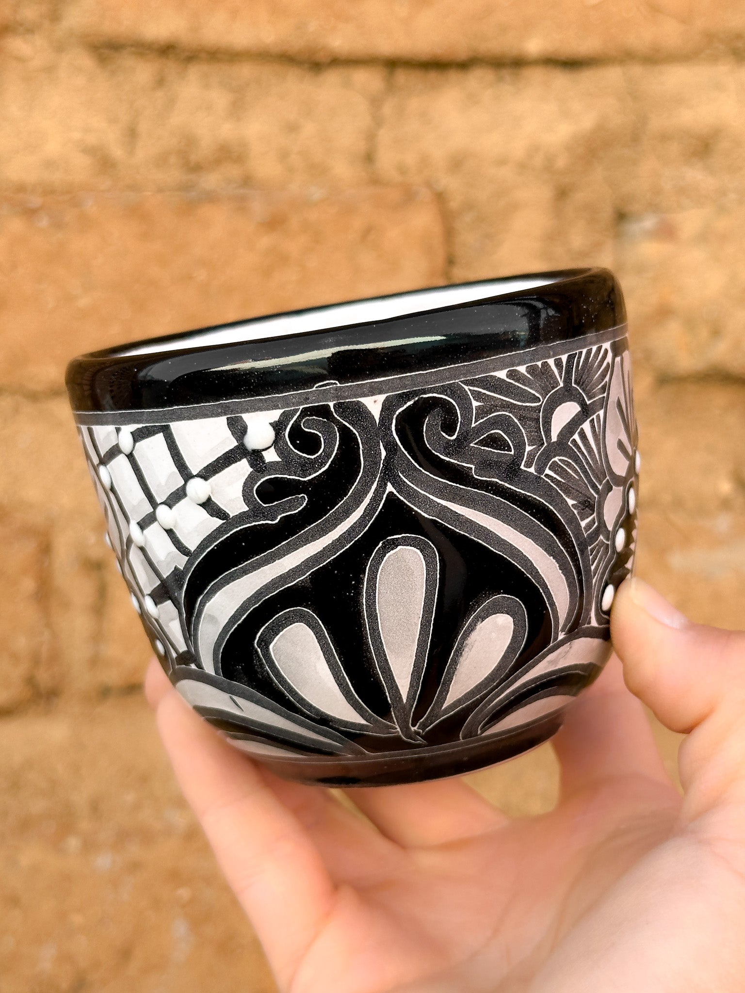 PRE-ORDER Black Talavera Mug (SHIPS IN APPROX. 6-12 WEEKS)