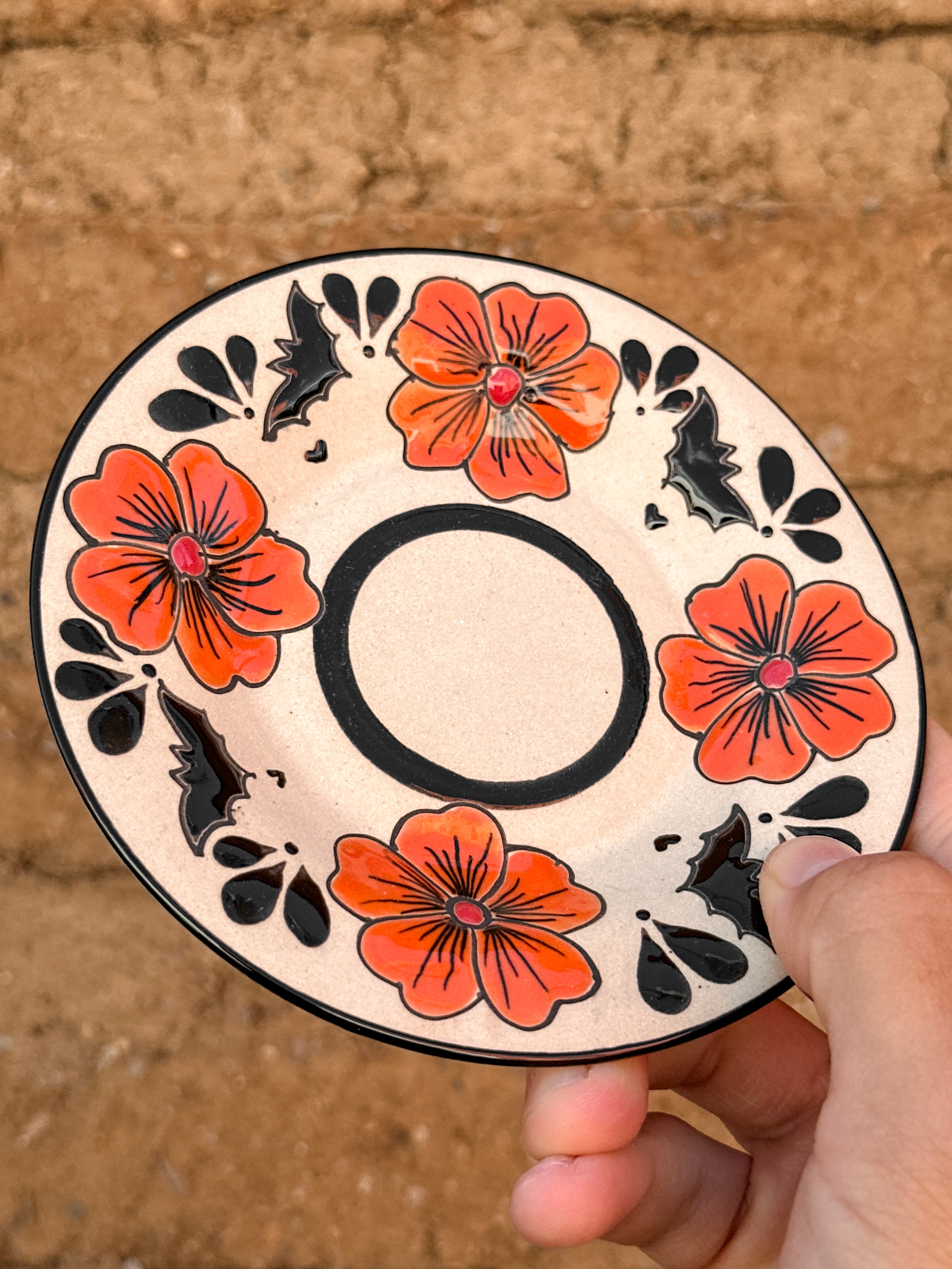 PRE-ORDER Bats and Flowers Mug And Plate Set (SHIPS IN APPROX. 6-12 WEEKS)