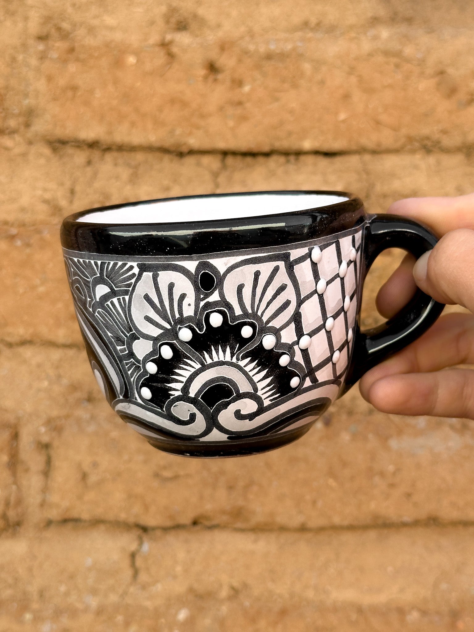 PRE-ORDER Black Talavera Mug (SHIPS IN APPROX. 6-12 WEEKS)