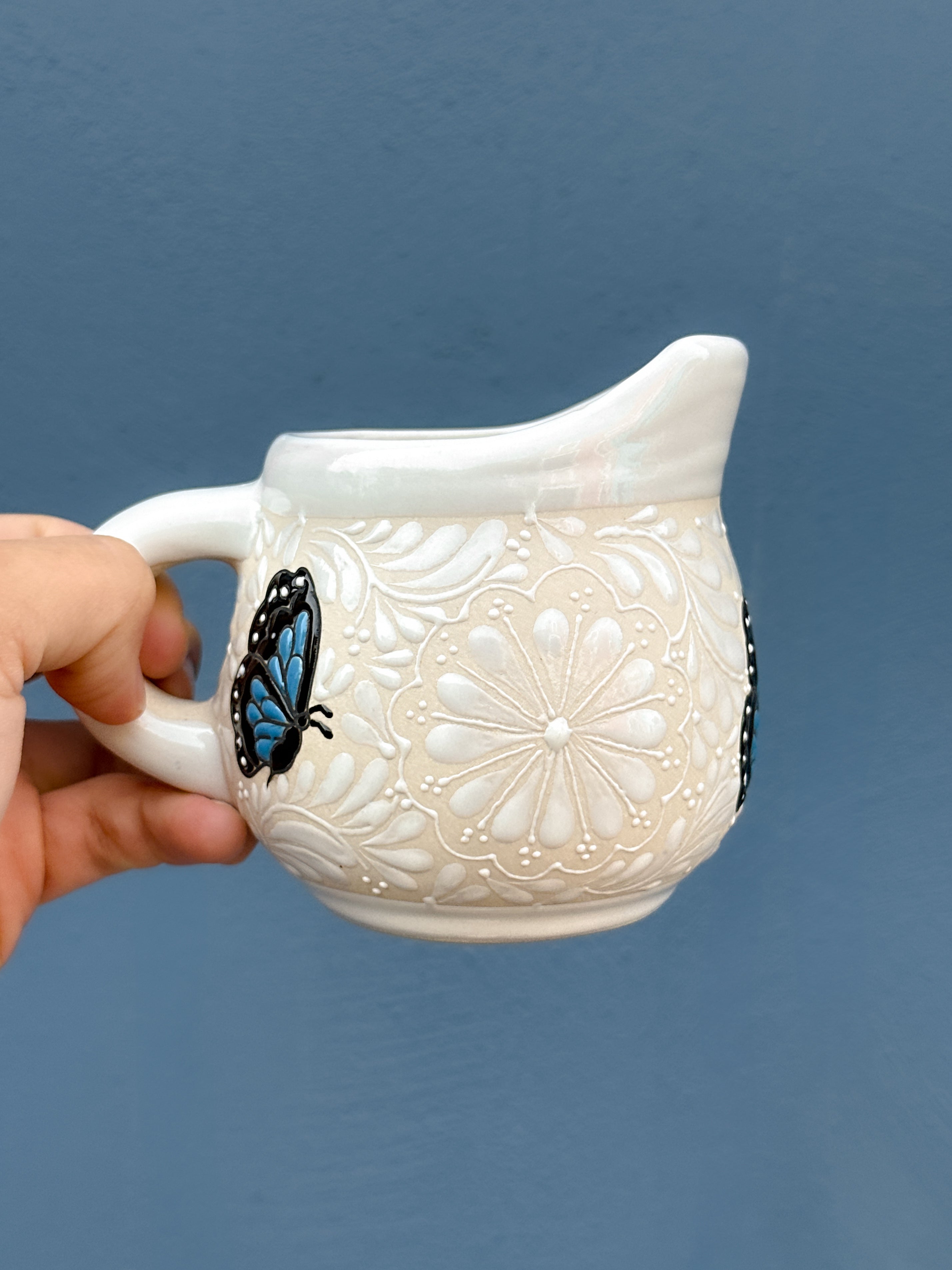 PRE-ORDER Blue Butterflies Creamer (SHIPS IN APPROX. 6-12 WEEKS)