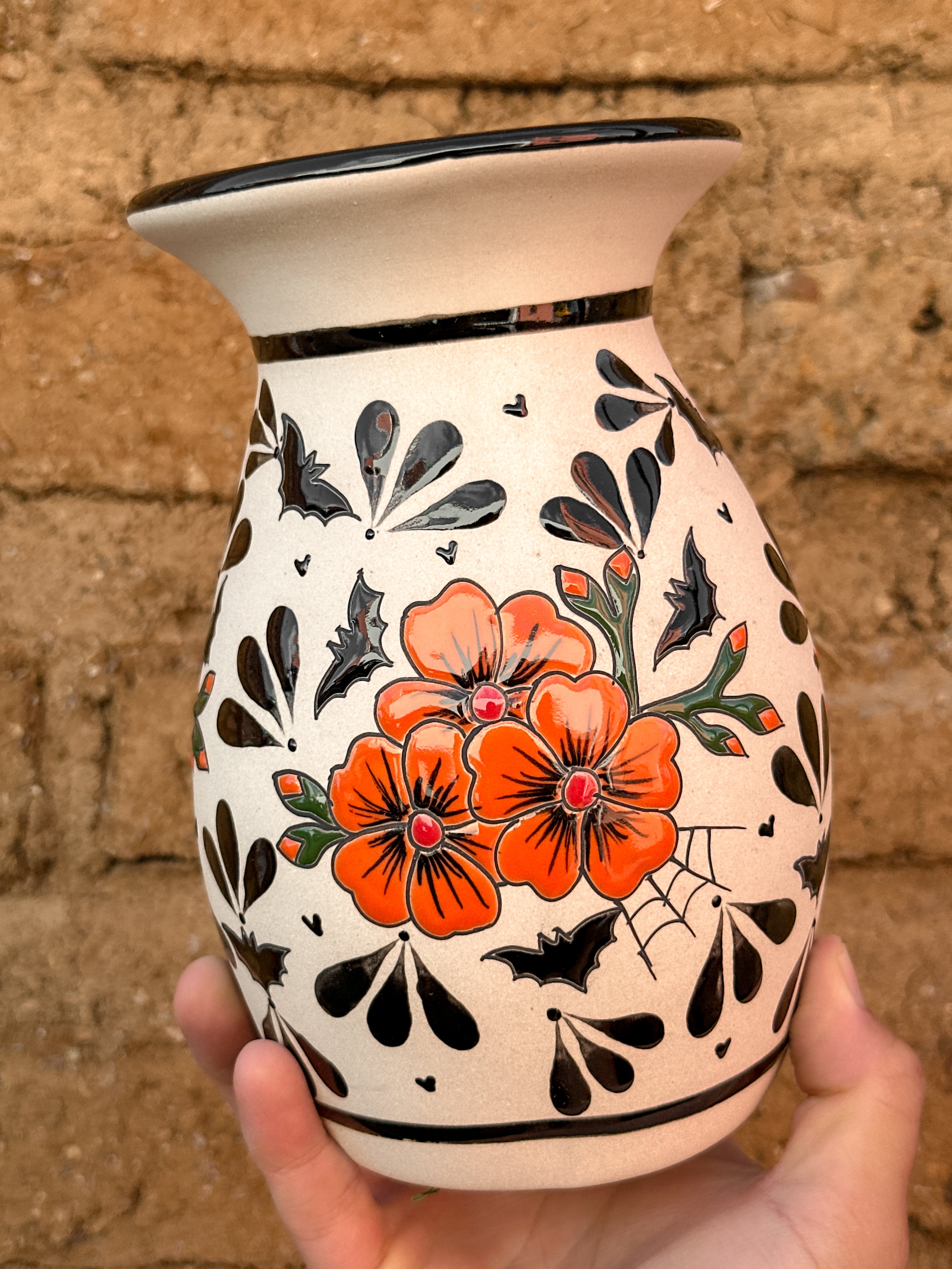 PRE-ORDER Bats and Flowers - Flower Vase (SHIPS IN APPROX. 6-12 WEEKS)