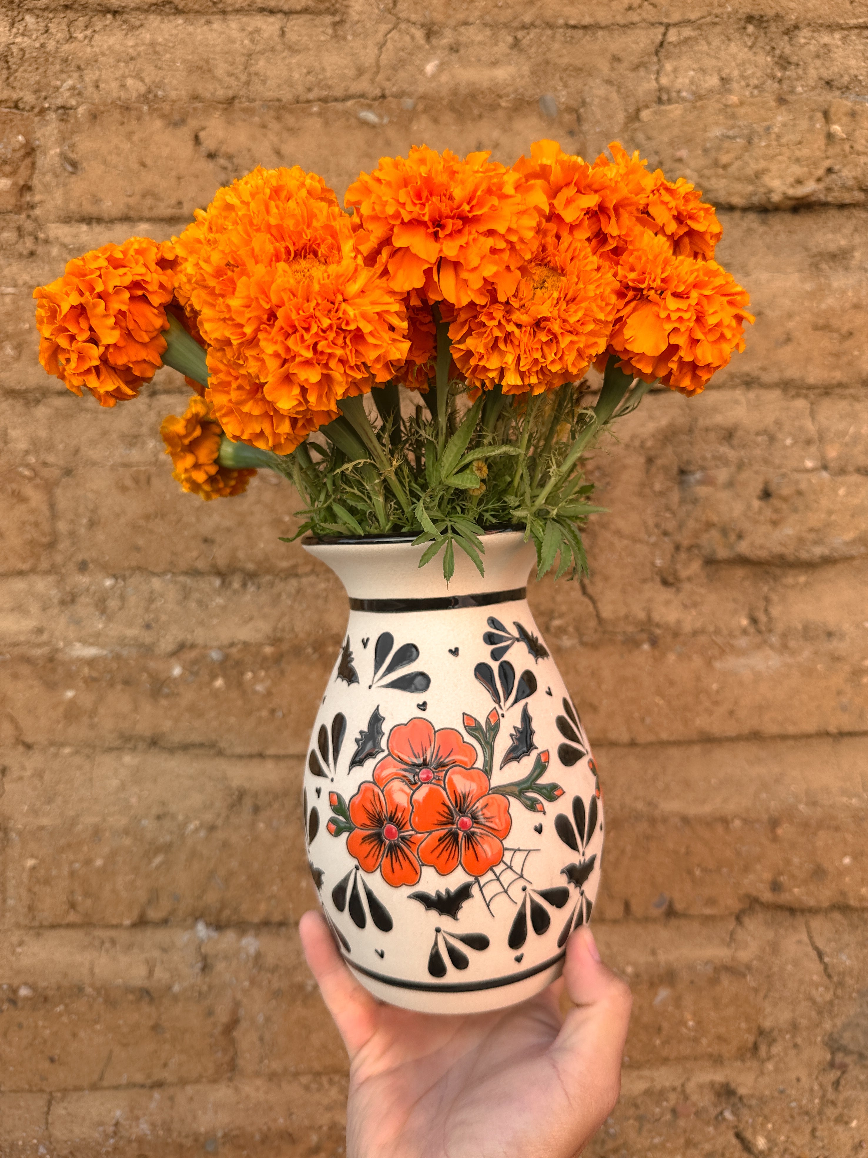 PRE-ORDER Bats and Flowers - Flower Vase (SHIPS IN APPROX. 6-12 WEEKS)