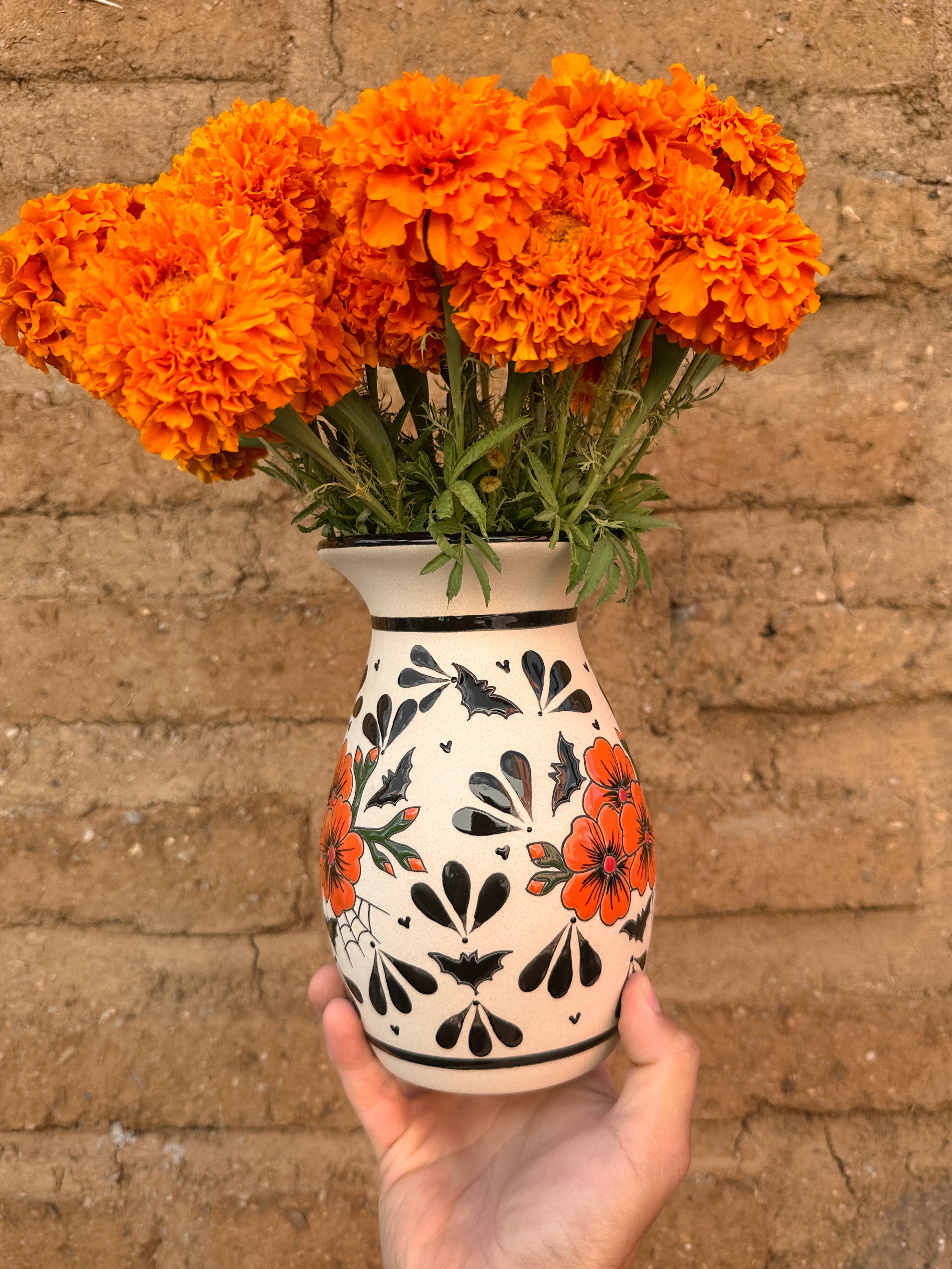 PRE-ORDER Bats and Flowers - Flower Vase (SHIPS IN APPROX. 6-12 WEEKS)