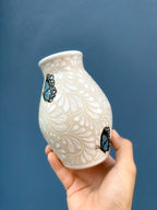 PRE-ORDER Blue Butterflies Small Flower Vase (SHIPS IN APPROX. 6-12 WEEKS)