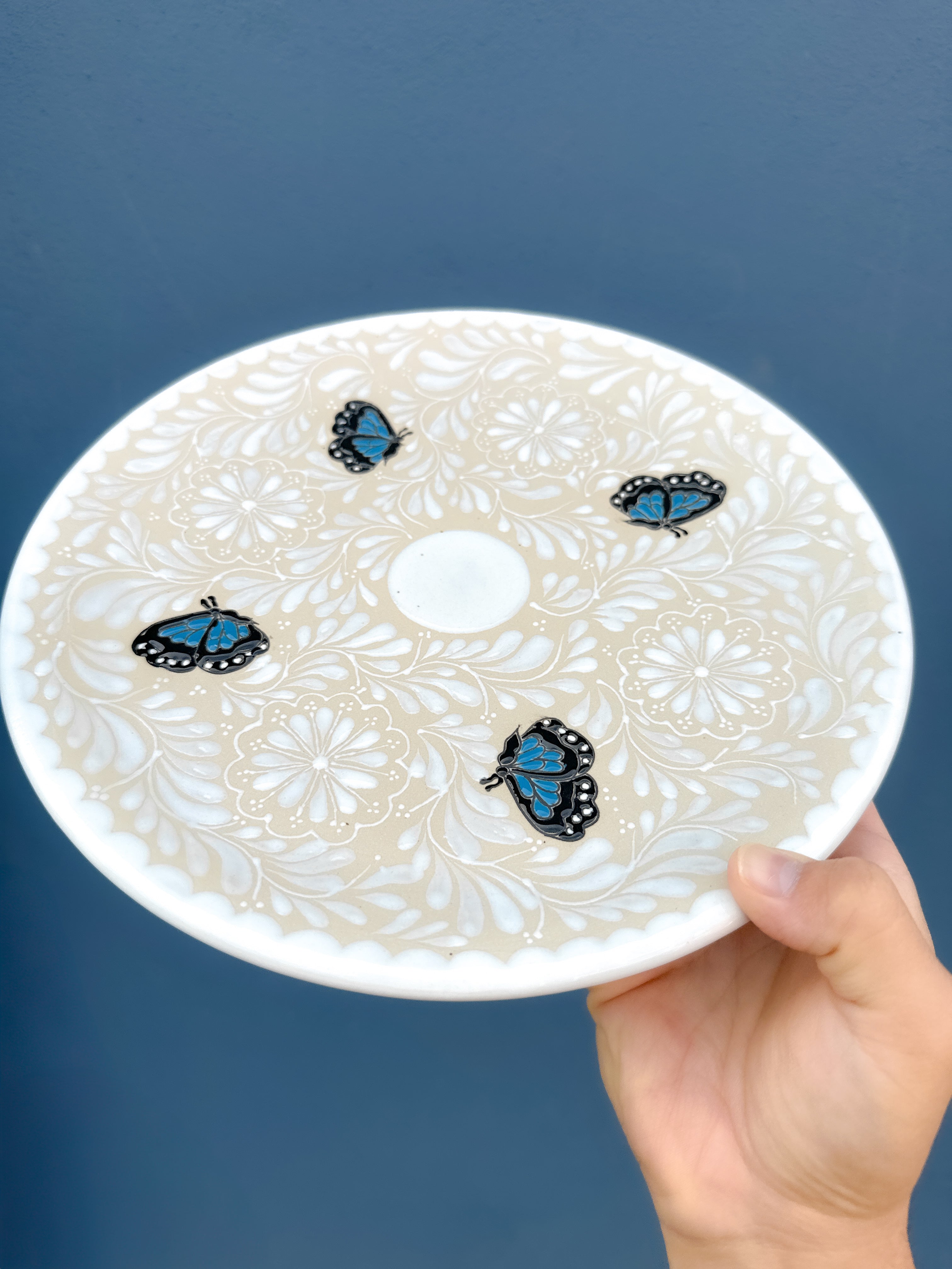 PRE-ORDER Monarca Butterflies Plate (SHIPS IN APPROX. 6-12 WEEKS)