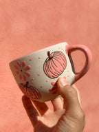 PRE-ORDER Pink Pumpkin Mug (SHIPS IN APPROX. 6-12 WEEKS)