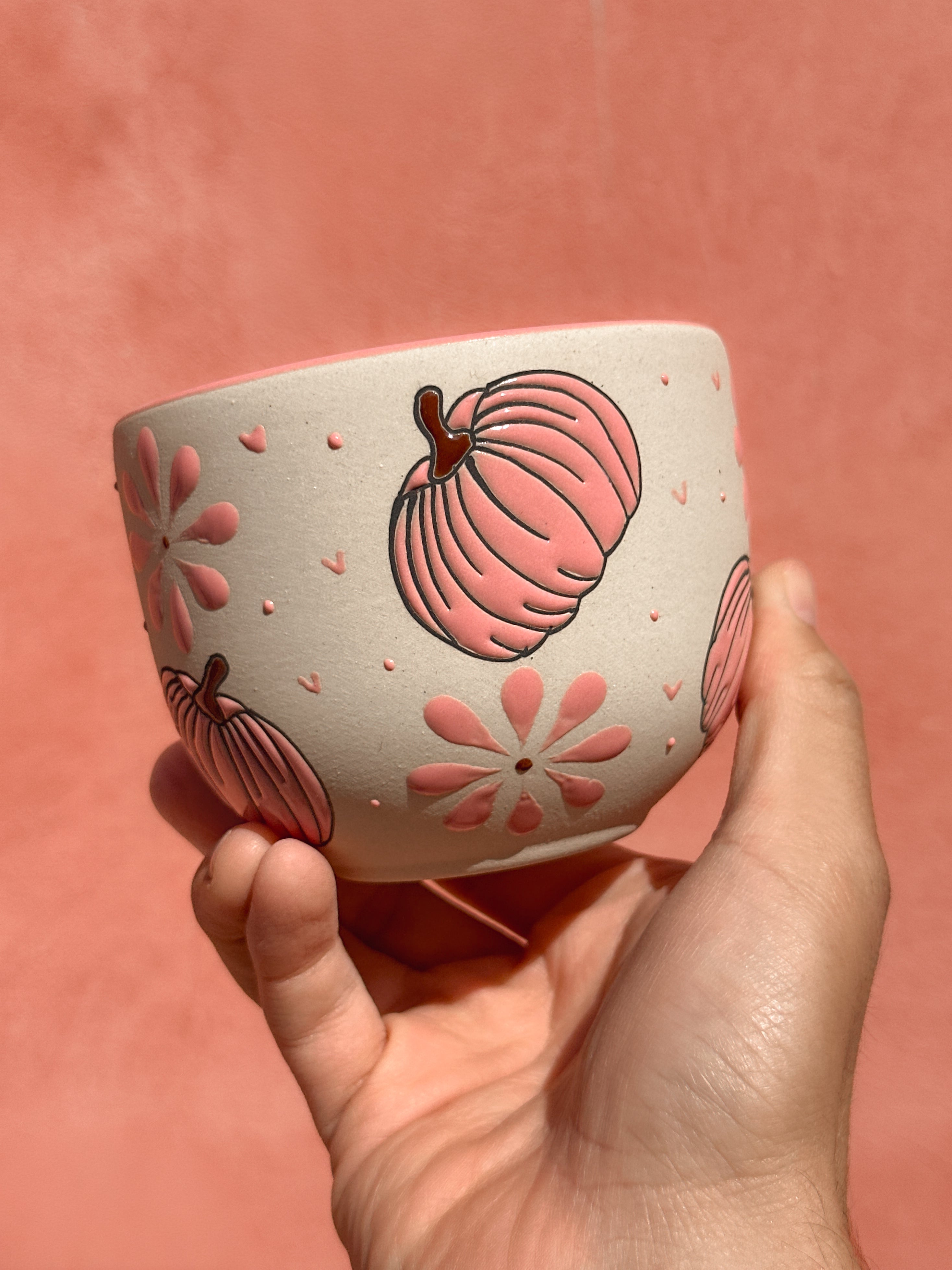 PRE-ORDER Pink Pumpkin Mug (SHIPS IN APPROX. 6-12 WEEKS)