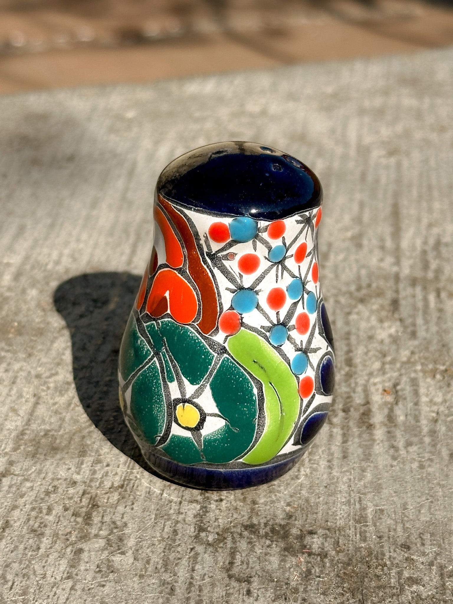 PRE-ORDER Colorful Talavera Salt Shaker (SHIPS IN APPROX. 6-12 WEEKS)
