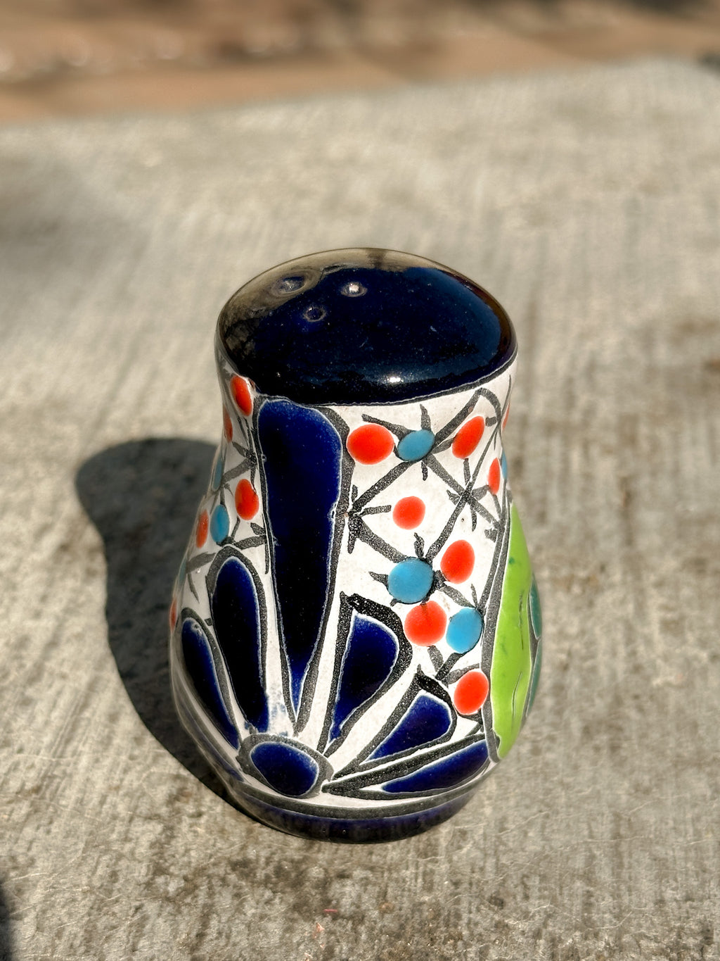 PRE-ORDER Colorful Talavera Salt Shaker (SHIPS IN APPROX. 6-12 WEEKS)