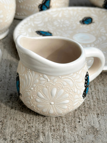 PRE-ORDER Blue Butterflies Creamer (SHIPS IN APPROX. 6-12 WEEKS)
