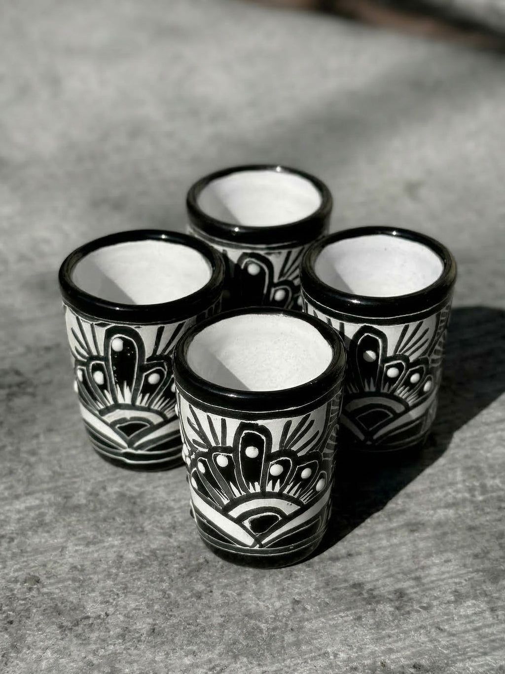 PRE-ORDER Black Talavera "Mi Casita" Set (SHIPS IN APPROX. 6-12 WEEKS)