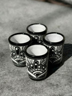 PRE-ORDER Black Talavera "Mi Casita" Set (SHIPS IN APPROX. 6-12 WEEKS)