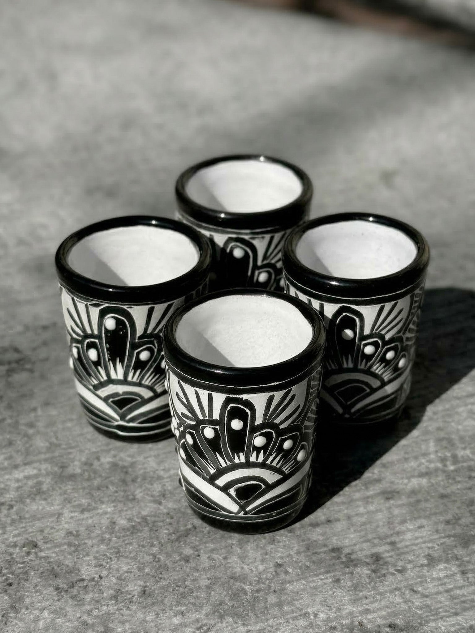 PRE-ORDER Black Talavera "Mi Casita" Set (SHIPS IN APPROX. 6-12 WEEKS)