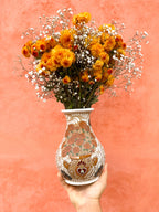 PRE-ORDER Cempasuchil Flower Vase (SHIPS IN APPROX. 6 - 14 WEEKS)